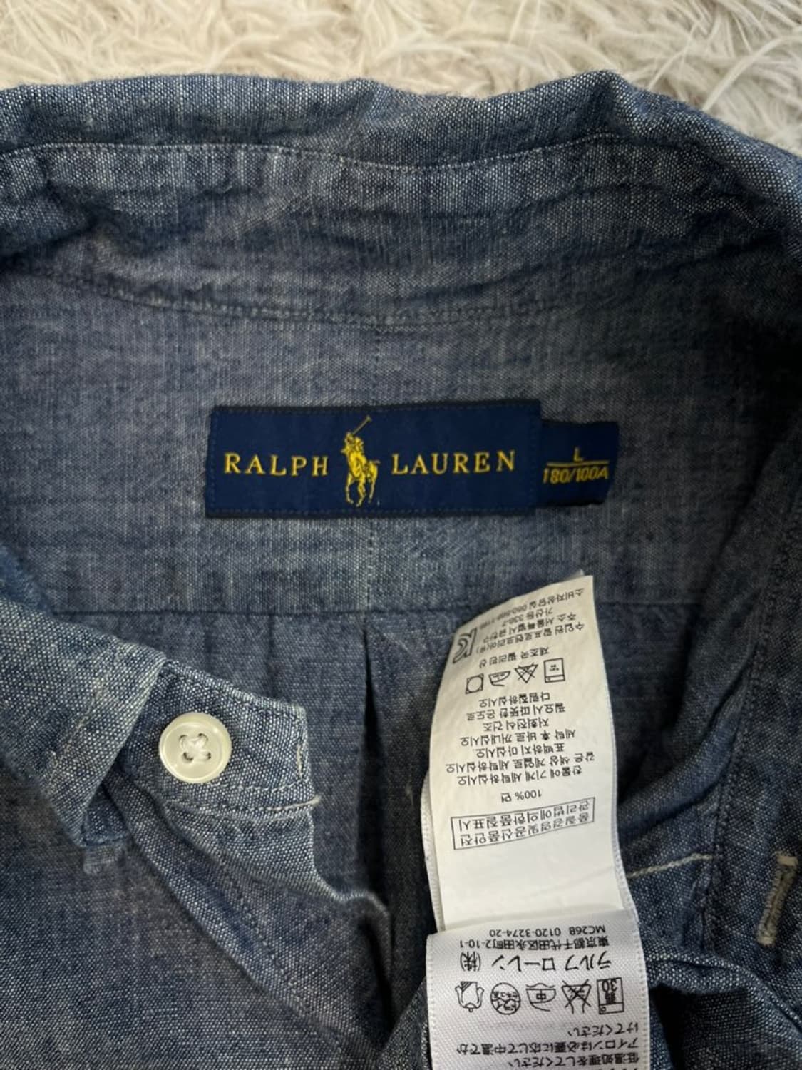 폴로 랄프 로렌 샴브레이 데님 셔츠/#3286 상품이미지4
