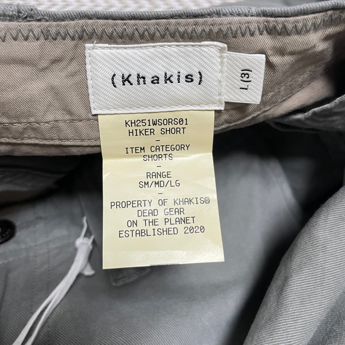 카키스 khakis 하이커 쇼츠 (L, 그레이) 상품이미지6
