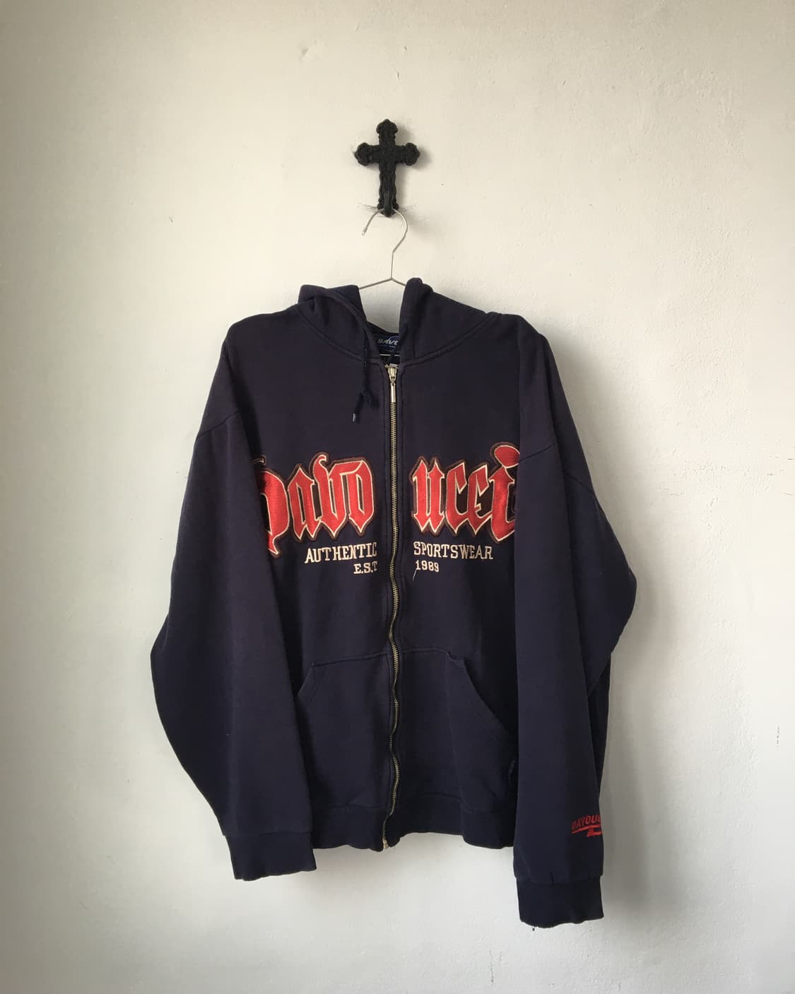 Lettering point hood zip up 상품이미지2