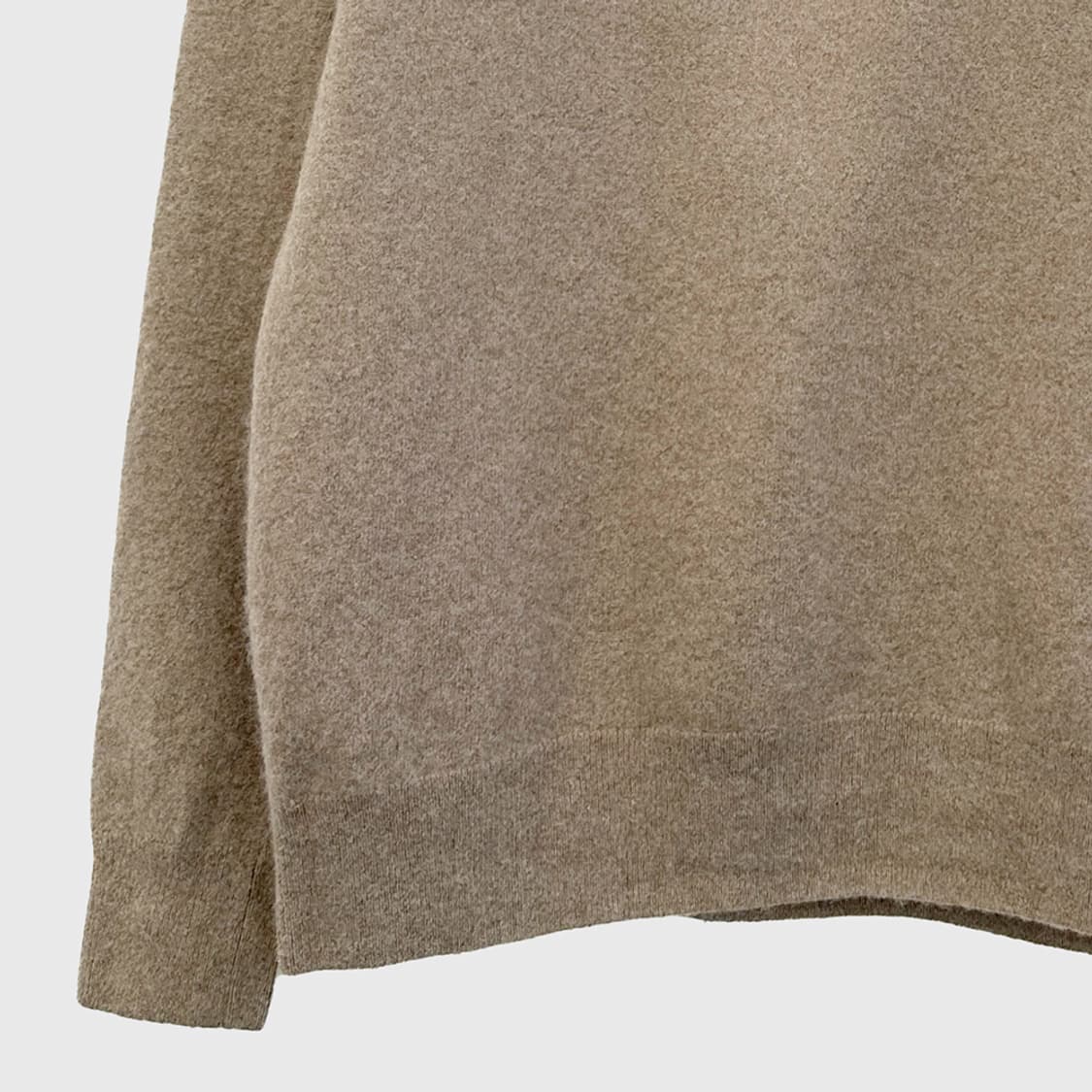 폴로 랄프로렌 울 100% 반집업 니트 스웨터 여성 XL 상품이미지3