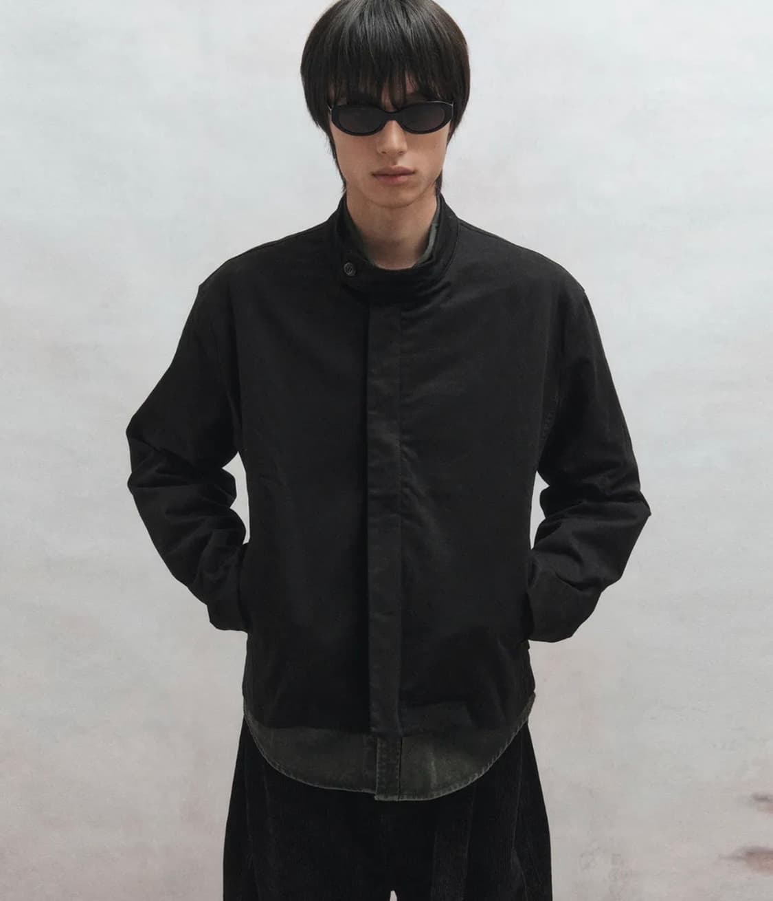 옷미새 미홀 몰스킨 코튼 라이더 자켓 (블랙) 판매 상품이미지1