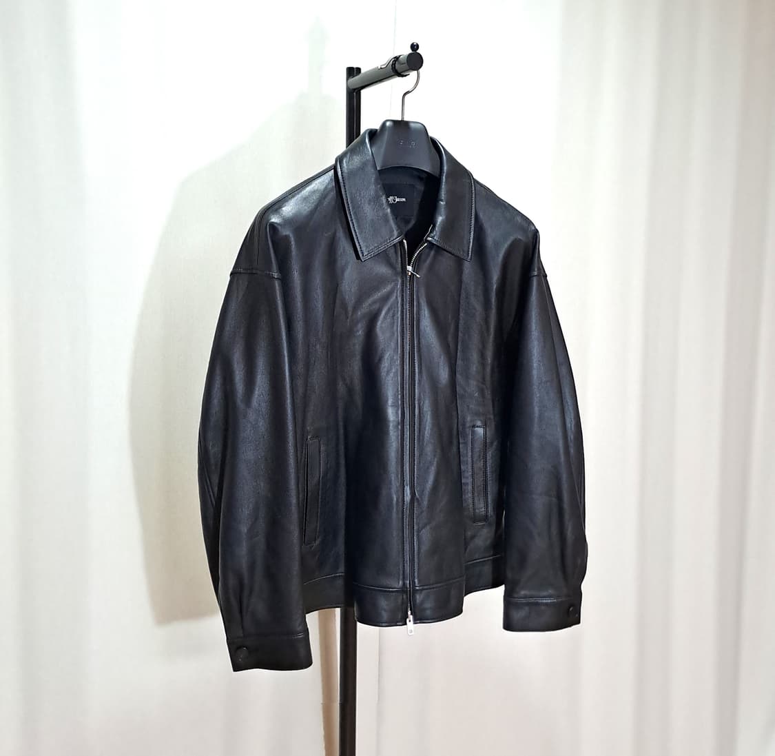 (택포) 도프제이슨 오버핏 램스킨 싱글 자켓 L B820 상품이미지2