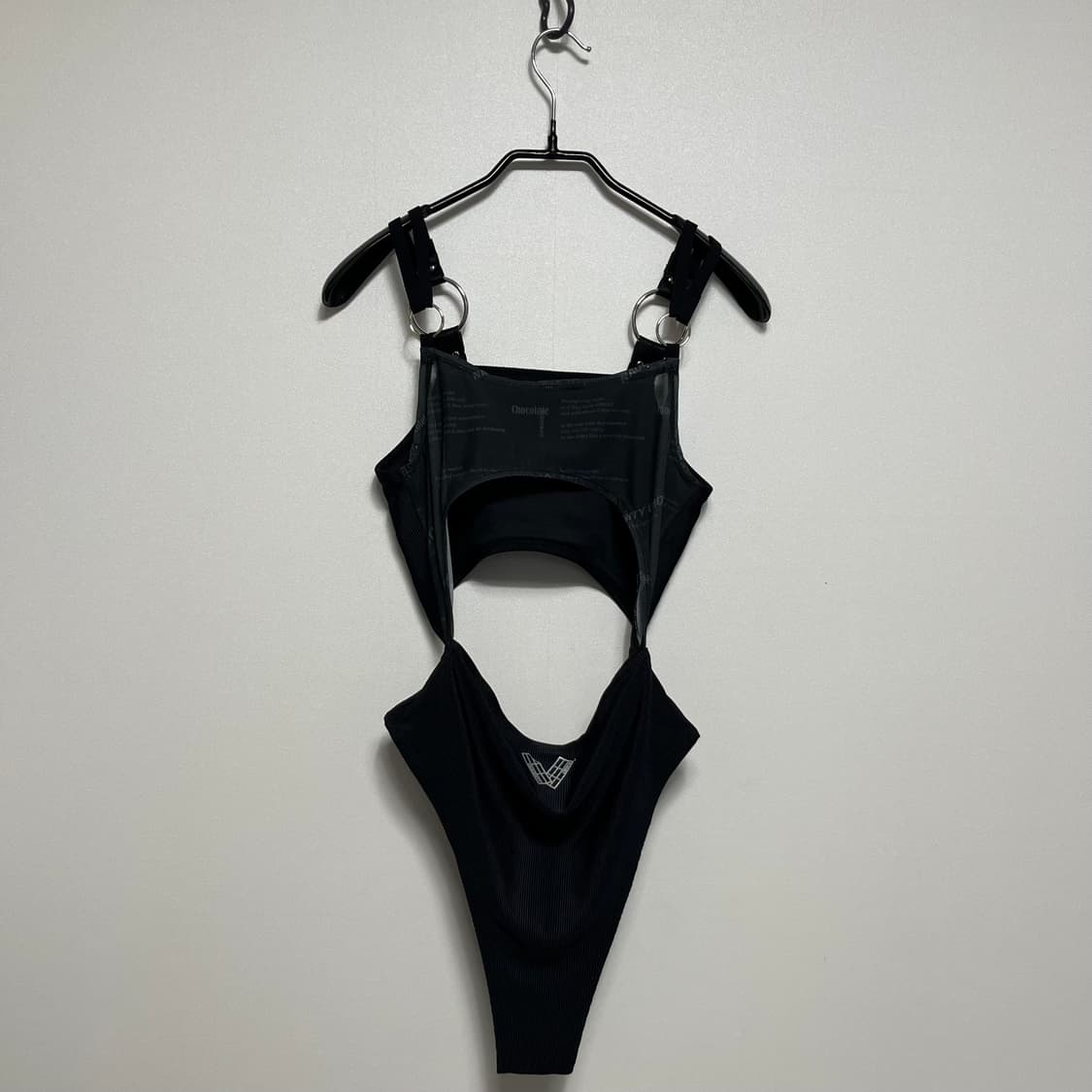 NAUGHTY CHOCO 시티 블랙 바디수트 S 상품이미지6