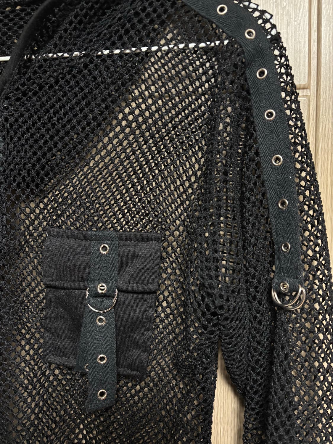 펑크 그물 후드집업 상품이미지1