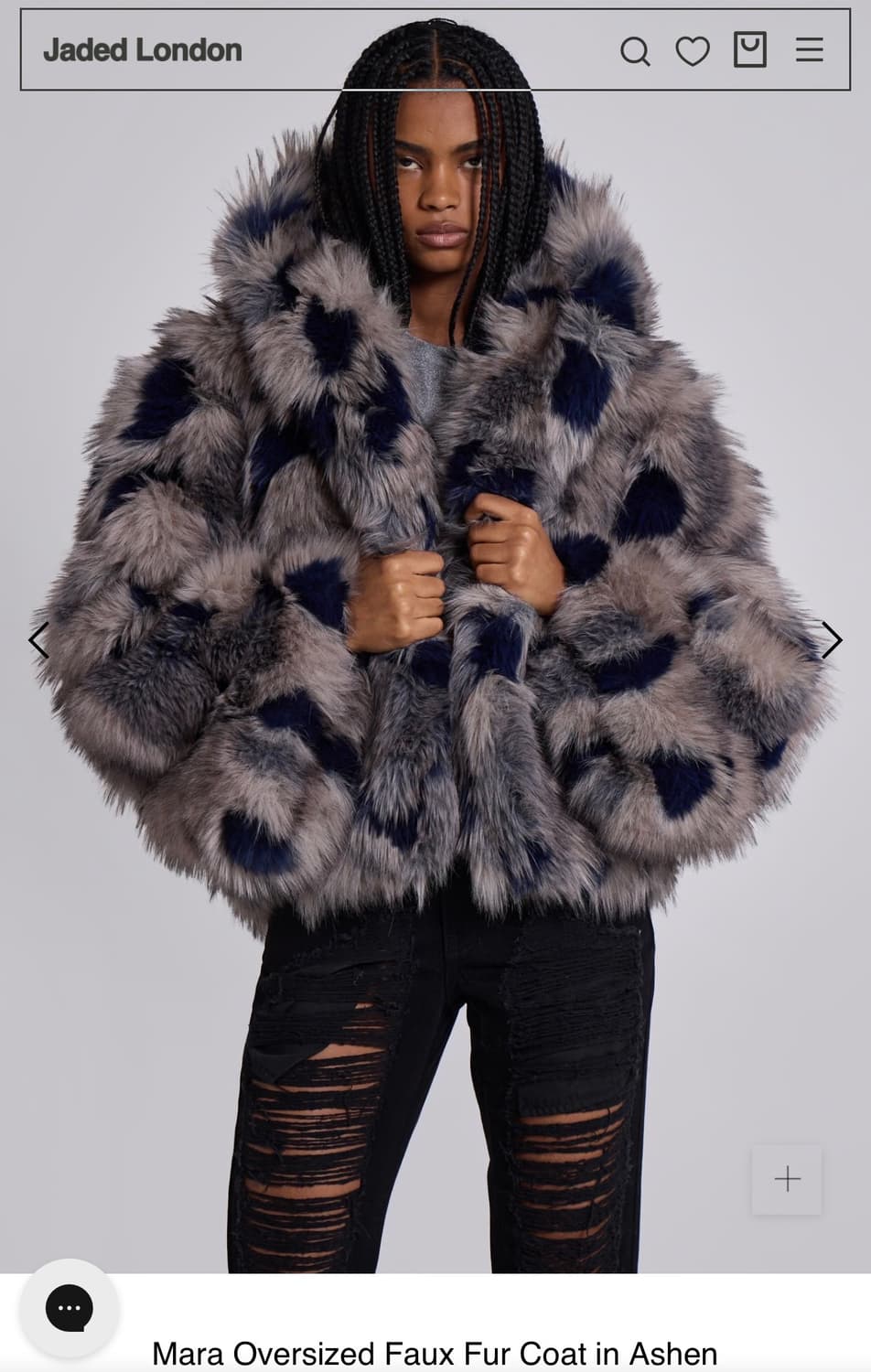 제이디드 런던 Oversized Faux Fur Coat 상품이미지1