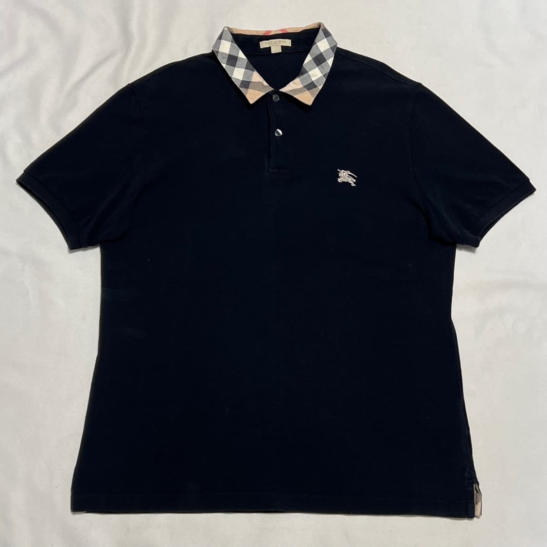 L 버버리 로고 자수 카라 티셔츠 상품이미지2