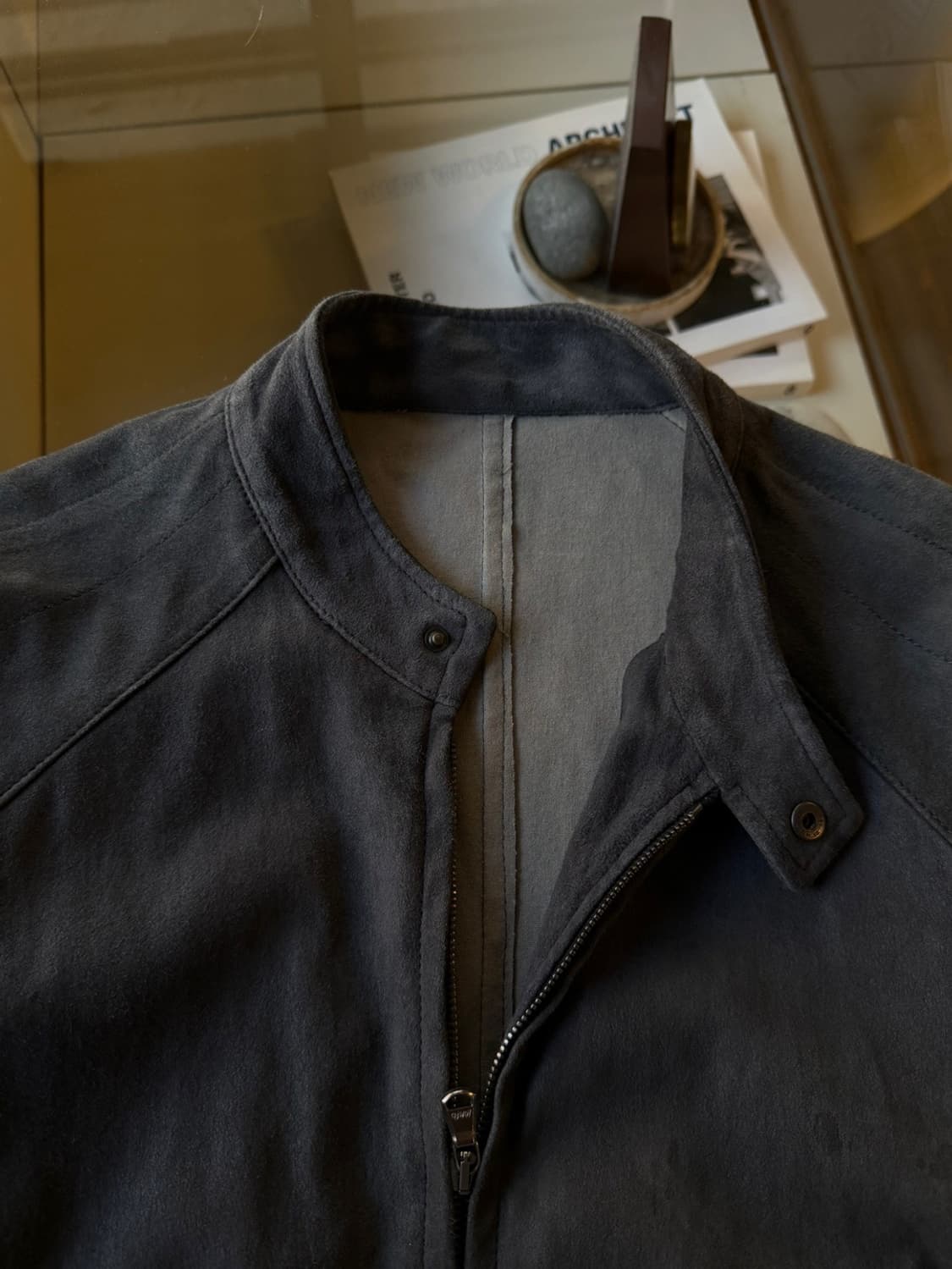 DROMe 스웨이드 싱글 라이더 자켓 100~105 상품이미지7