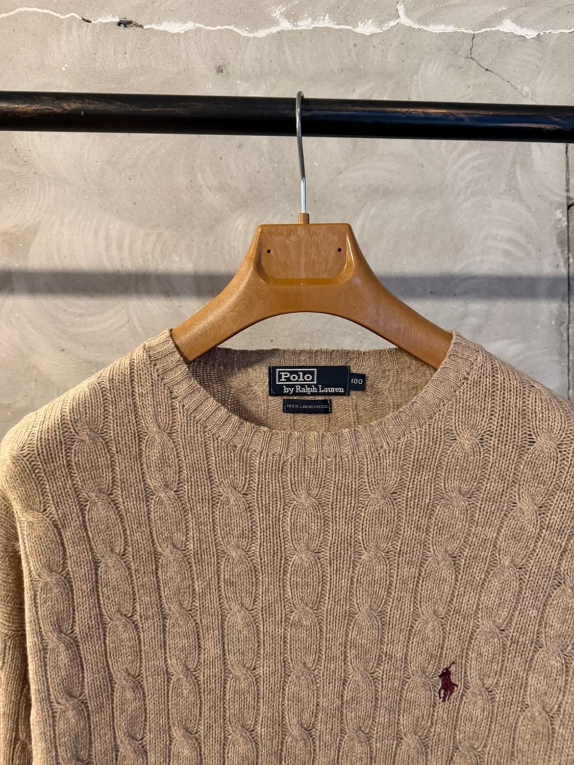 폴로 랄프로렌 램스울 케이블 니트 100~105 상품이미지3