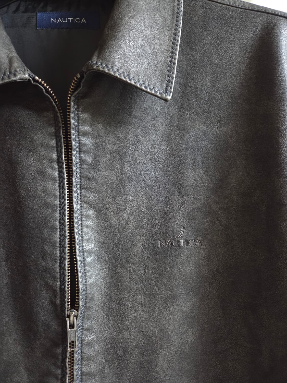 노티카 페이드 레더 블루종 자켓 JP라인 L(100~105) 상품이미지3