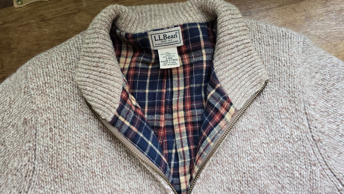 L.L.Bean 엘엘빈 램스울 헤비 집업 니트  상품이미지4