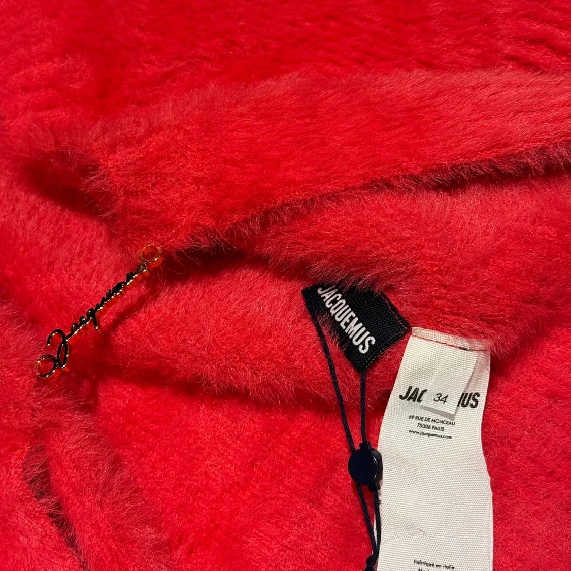 자크뮈스 라 마이유 크롭 가디건 다크핑크 상품이미지4