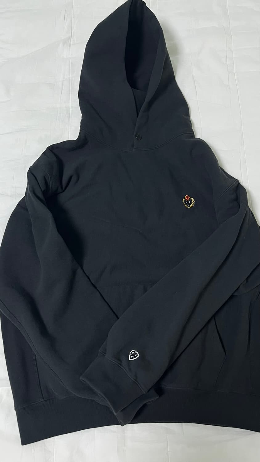 헤리티지플로스후드티 CREST WASHED 221 HOODIE / Bla 상품이미지2