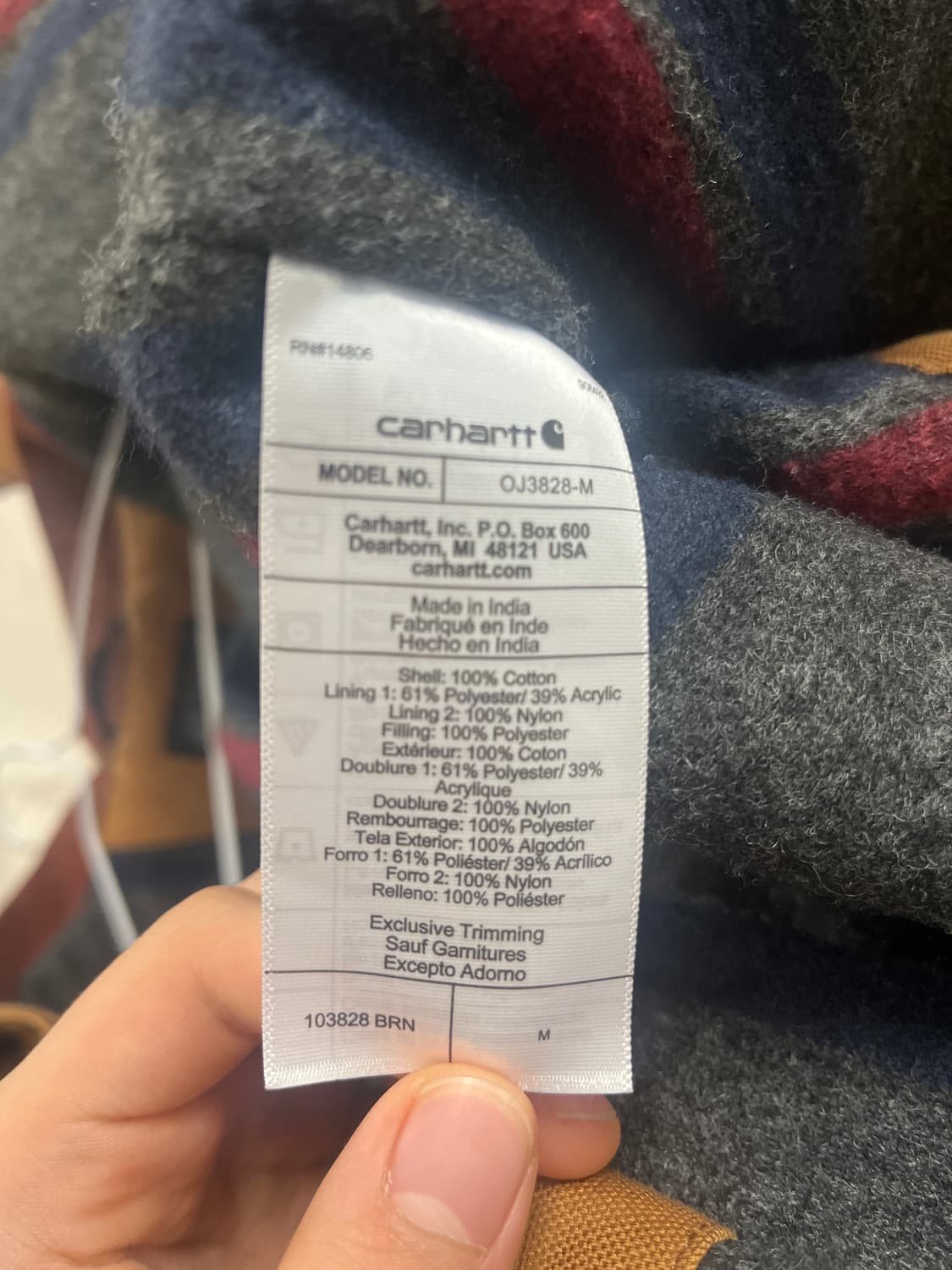 칼하트 디트로이트 지켓 M 브라운 상품이미지6