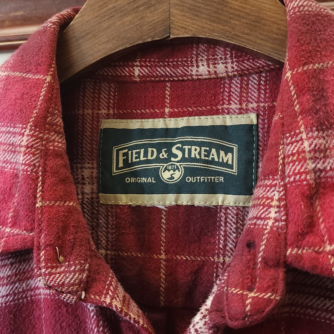 90s 빈티지 체크셔츠 헤비 플란넬 워크셔츠 썬페이딩 레드 xl 상품이미지4