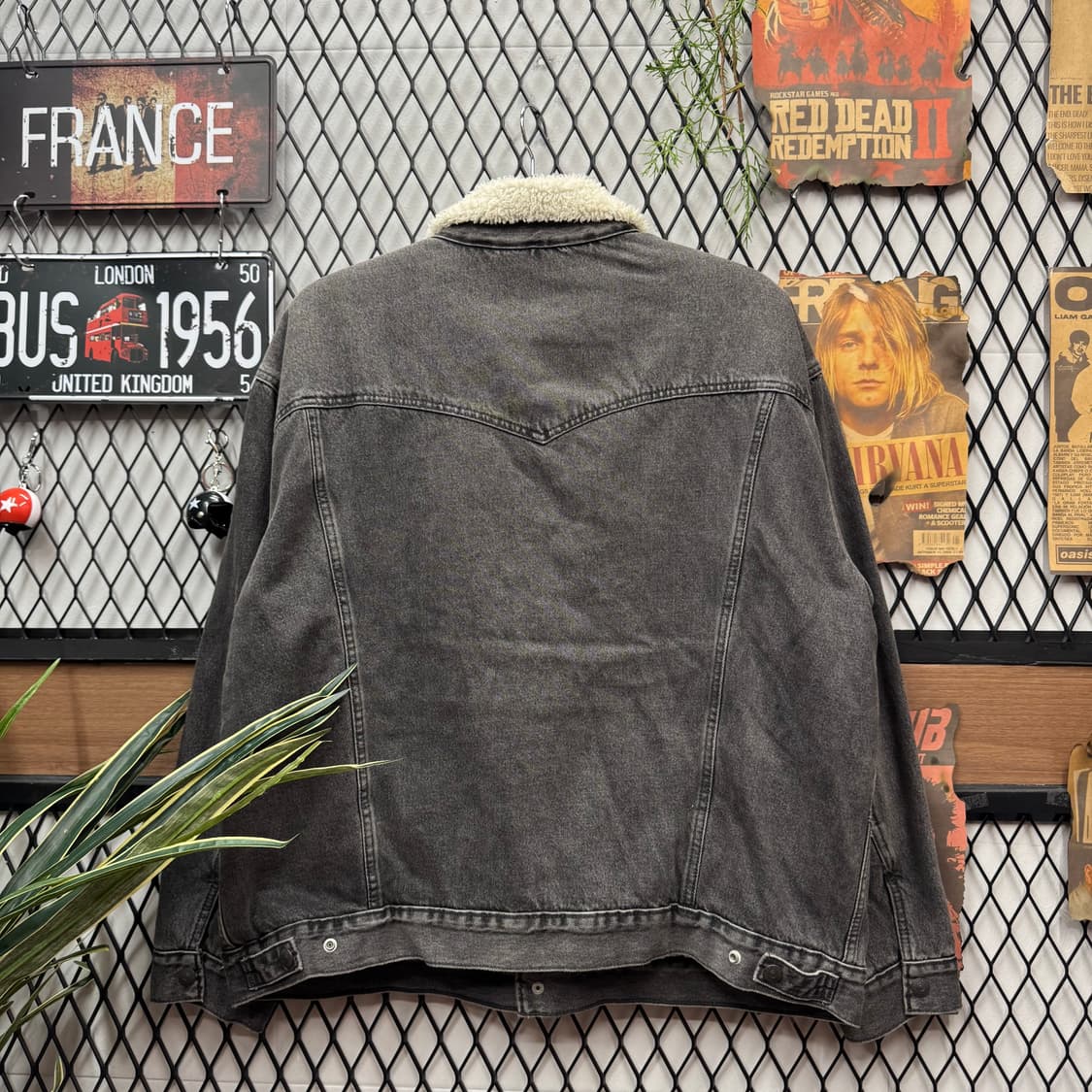 리바이스 타입 3 실버탭 쉐르파 흑청 데님 트러커 자켓 상품이미지2