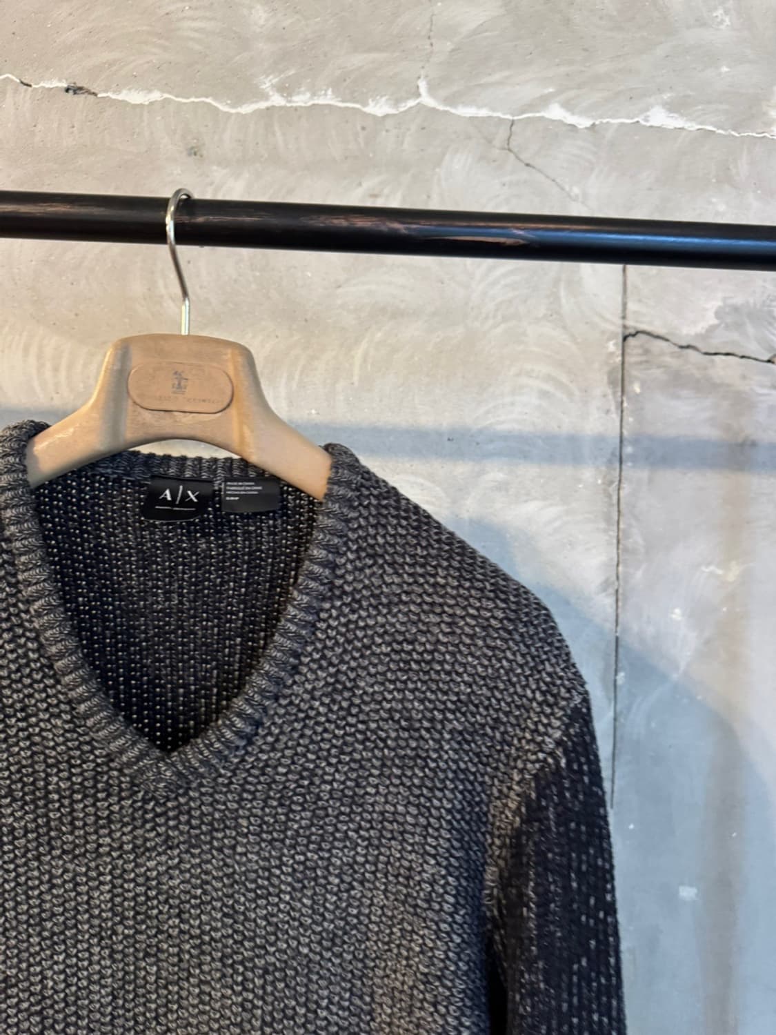 아르마니 익스체인지 브이넥 니트 100 상품이미지4