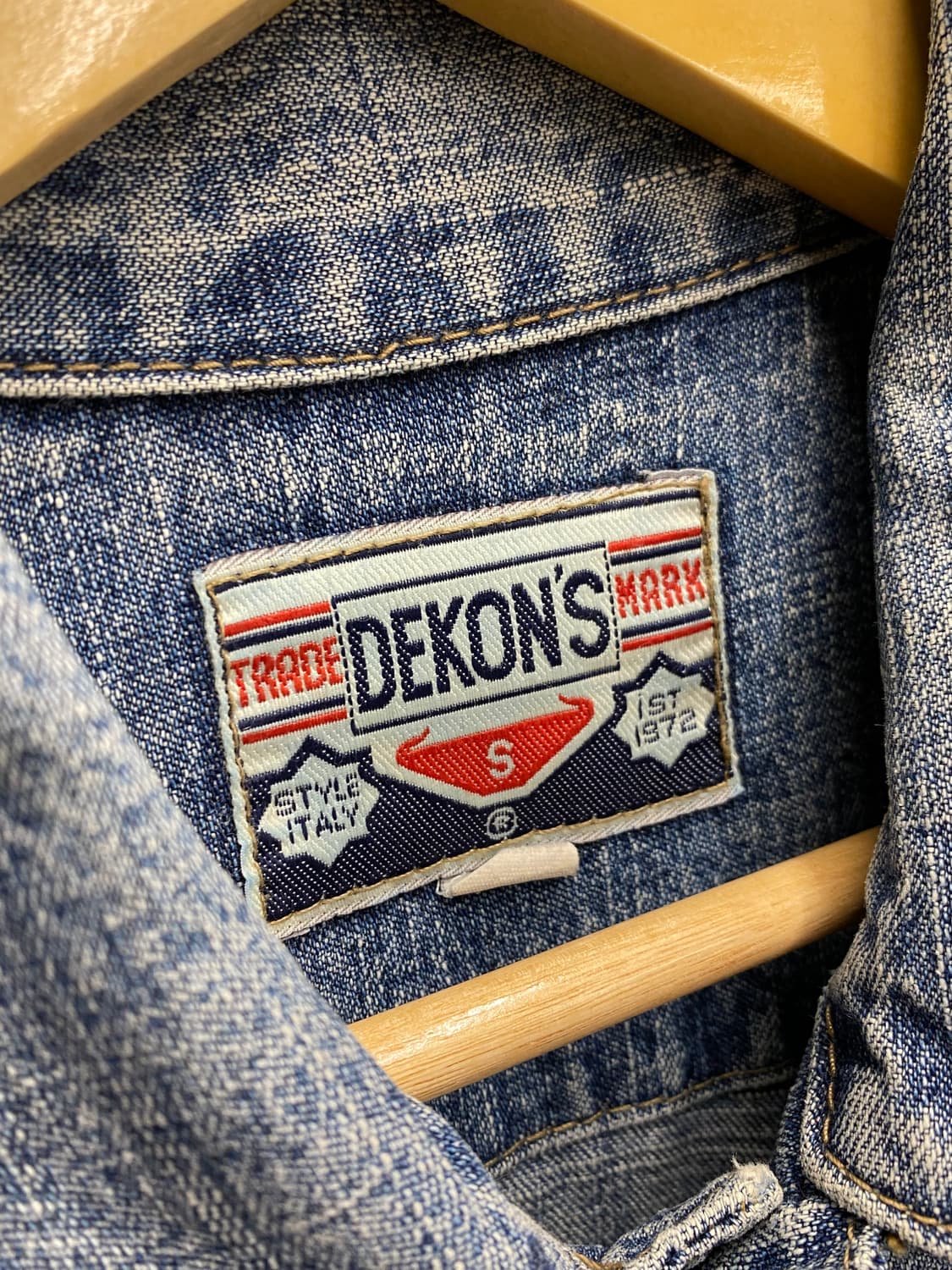 [M] 90s DEKON'S 데콘 빈티지 데님 트러커 자켓 상품이미지7