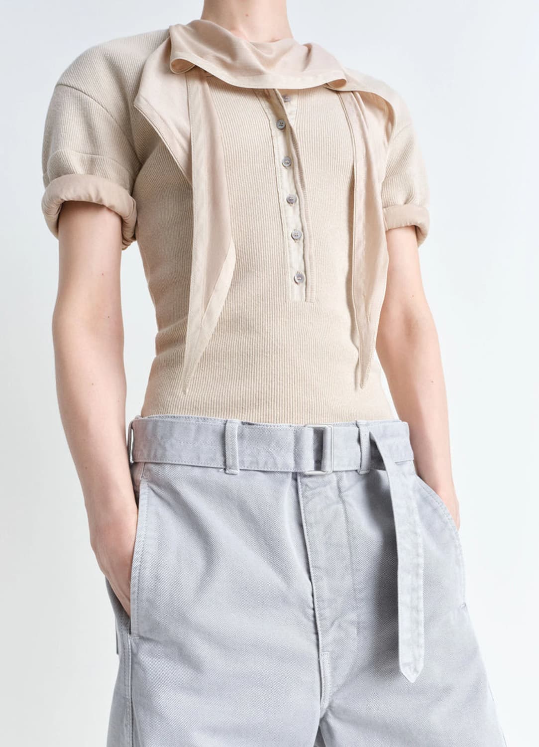 [M] 25SS 르메르 트위스티드 벨티드 데님 Blue grey 상품이미지3