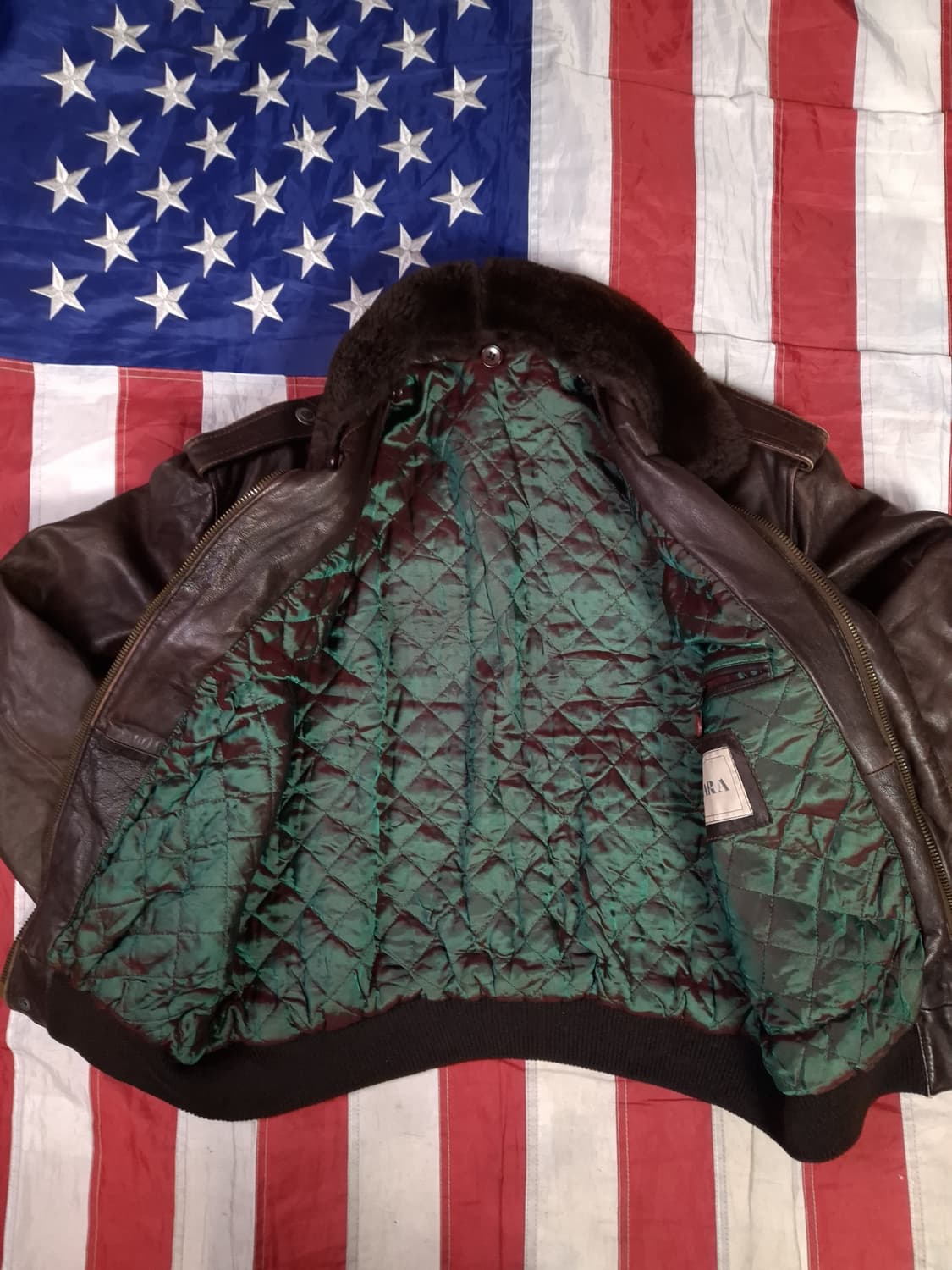 90's 유럽제조 GARA 리얼레더 G-2 TYPE 항공자켓 상품이미지8