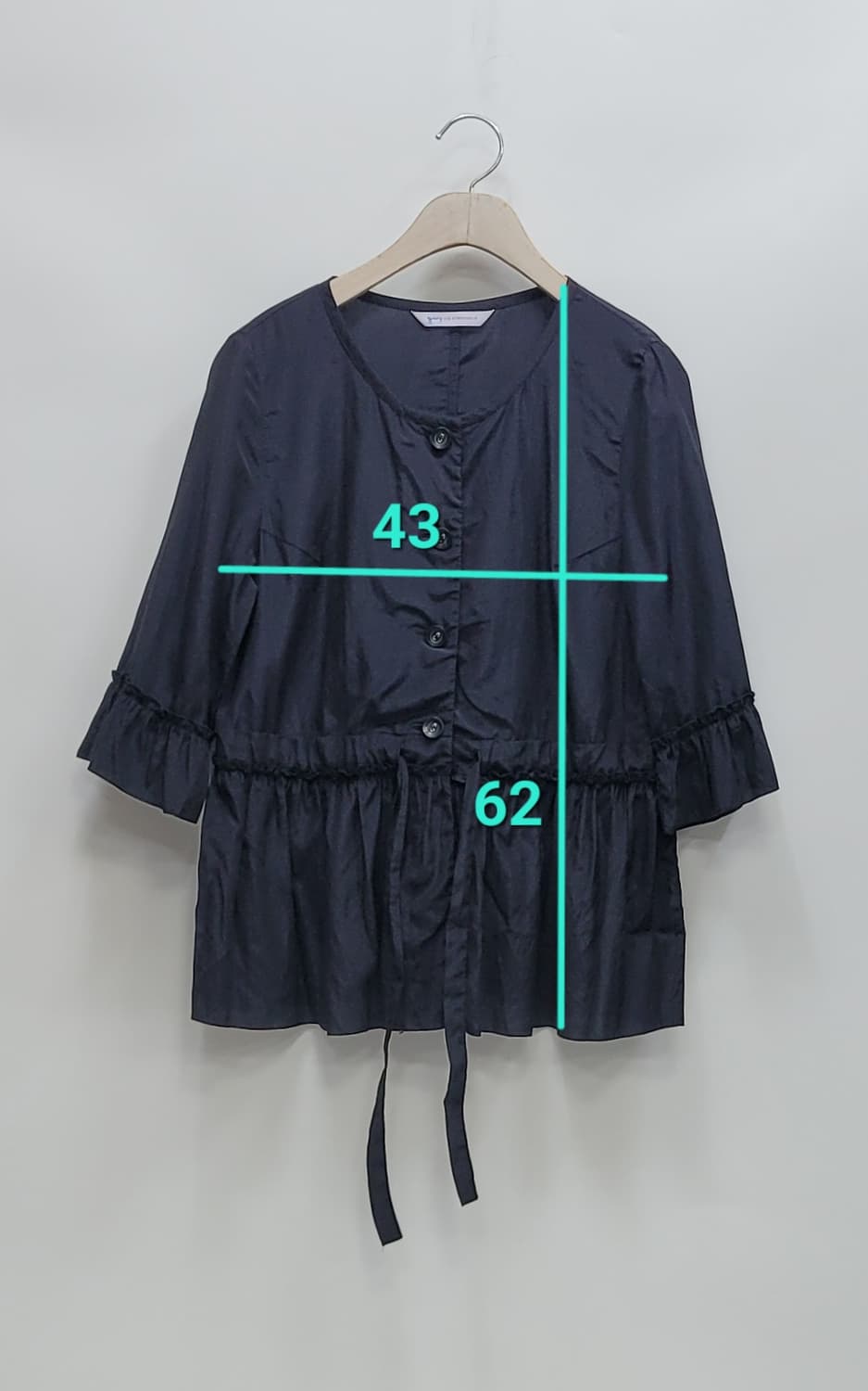 GIVY 기비 레이온 스트링 블라우스 /  여 54호(82-88-155) 상품이미지10