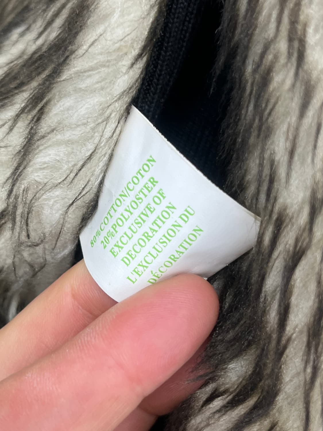 ~44.5) RARE! ABECROMBIE 2WAY FUR CROP  상품이미지2