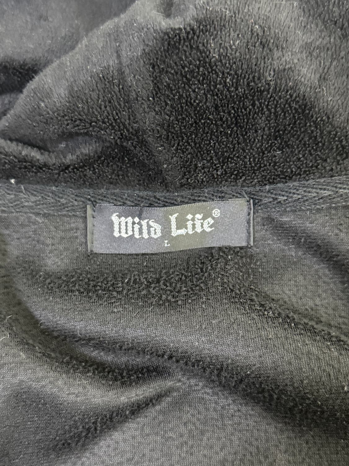 Mild life 스컬 레터링 플리스 후드집업 y2k 상품이미지7