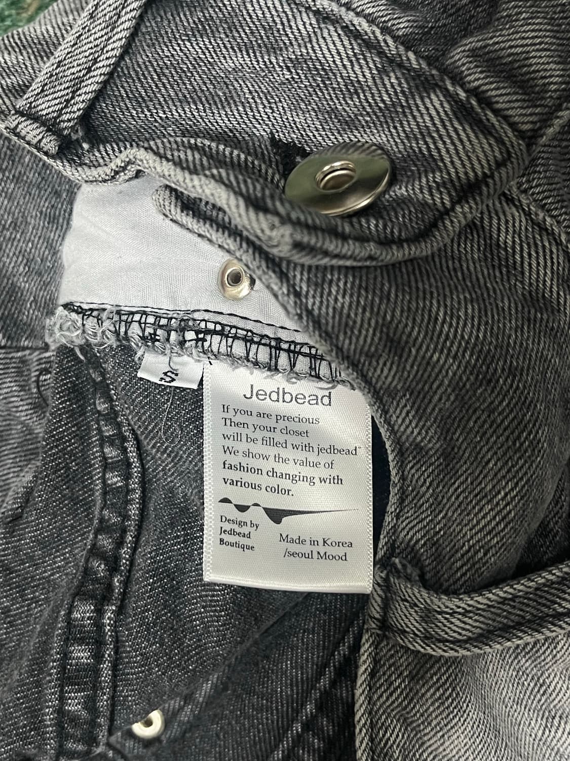 제드비드 로우웨이스트 스커트 _ 그레이 s 상품이미지4