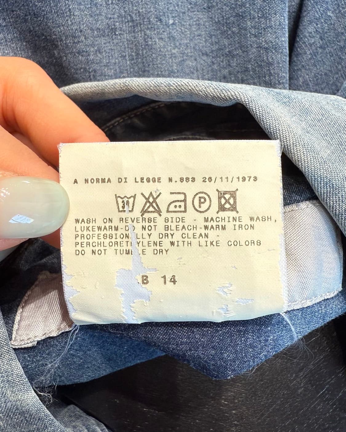 베르사체 진스 쿠튀르 데님 그라데이션 셔츠  상품이미지9