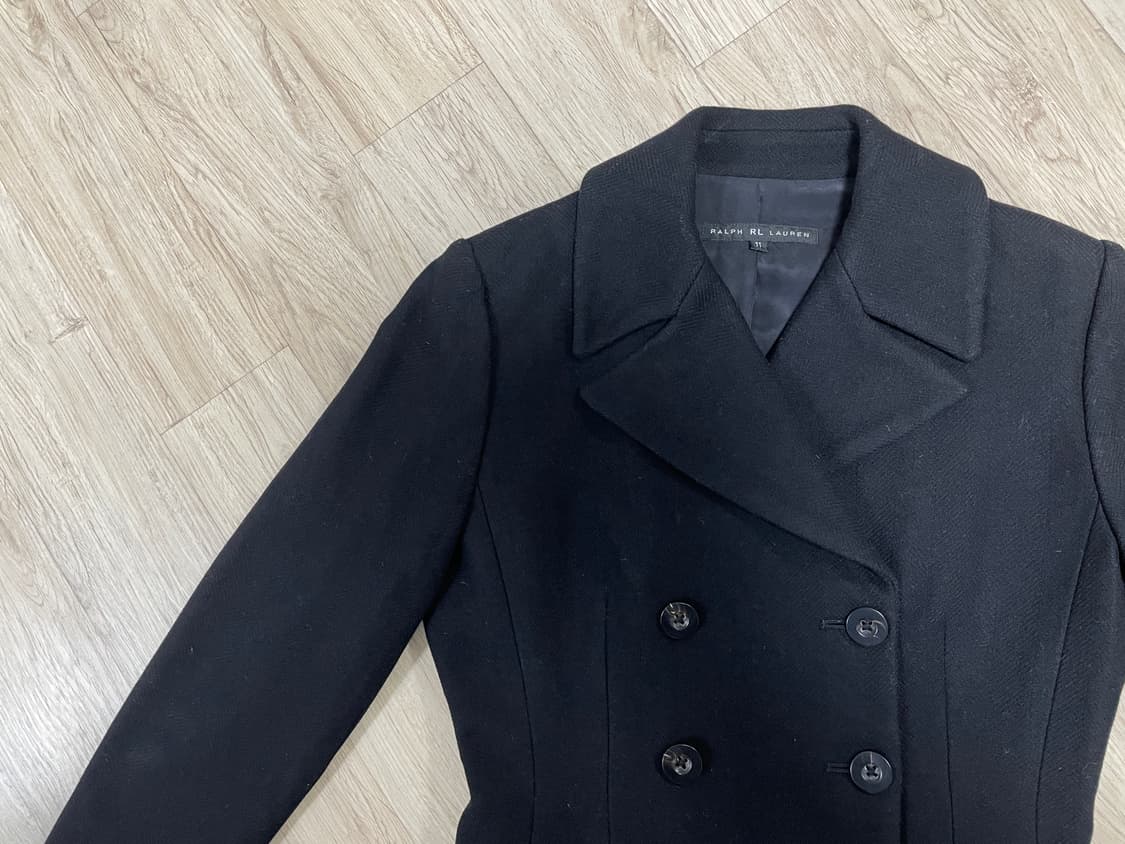 66) 폴로 랄프로렌 여성 헤링본 울 피코트(일본제)데드스탁 상품이미지5