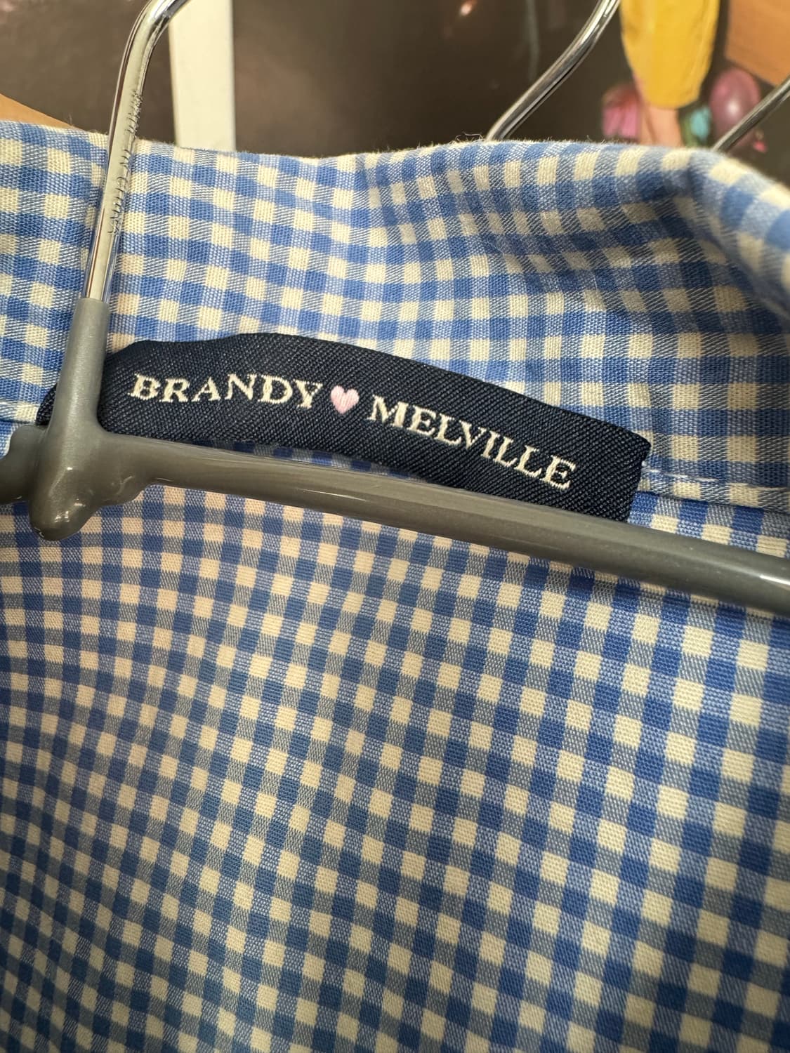 Brandy Melville 체크셔츠 체크 탑 상품이미지4