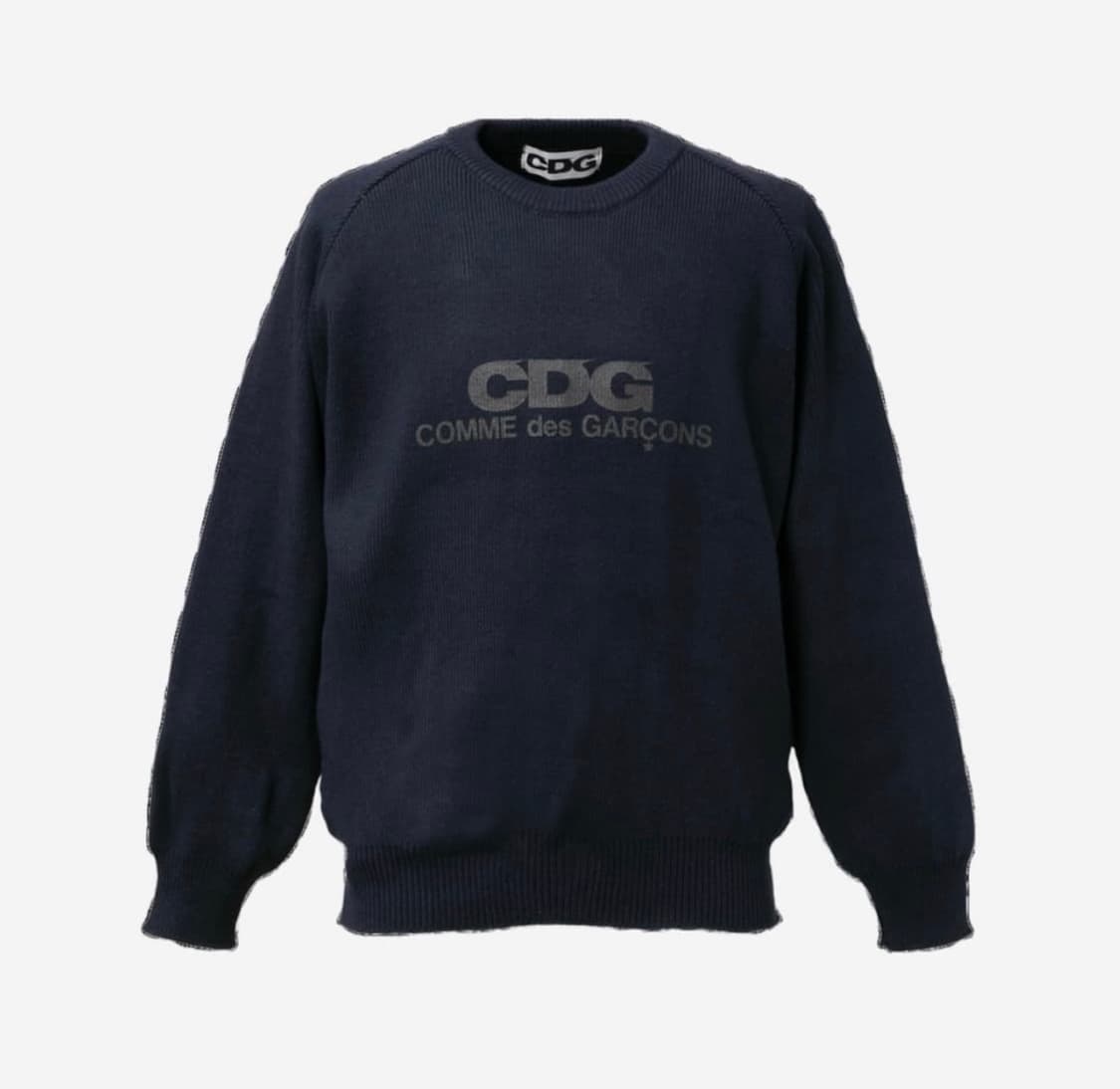 XXL 꼼데 CDG 풀오버 니트 네이비 상품이미지1
