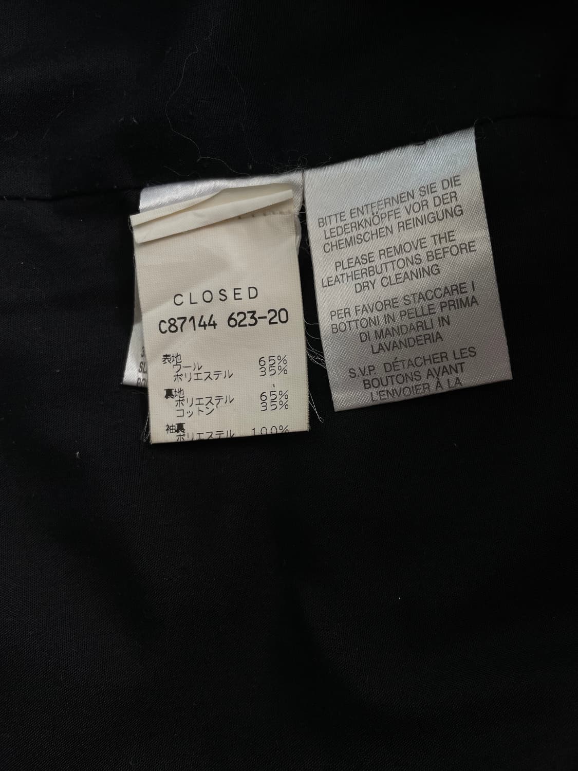 [S] CLOSED 클로즈드 워시드 울 자켓 상품이미지9