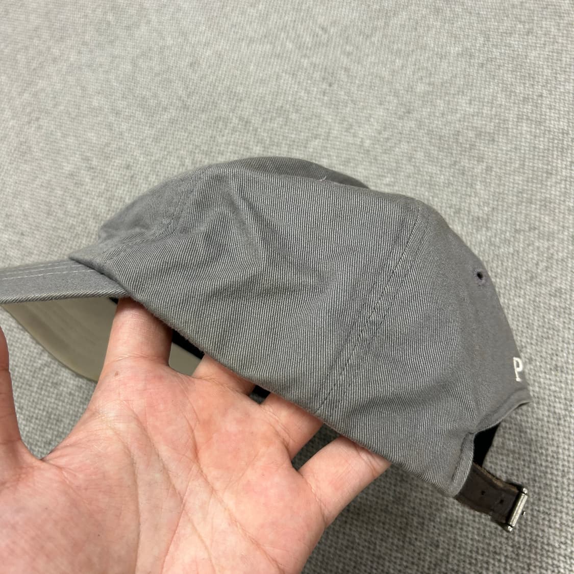 폴로 그레이 스몰포니 볼캡 상품이미지3