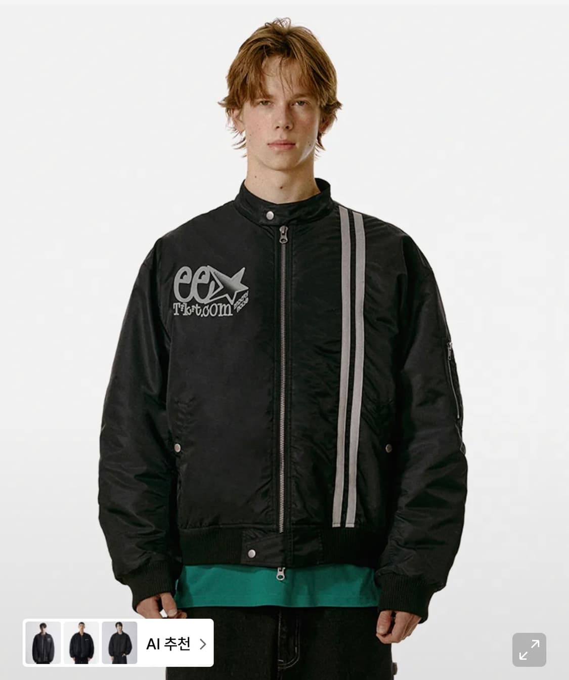 테켓 ee Electric MA-1 마원 자켓 블랙 m 상품이미지1