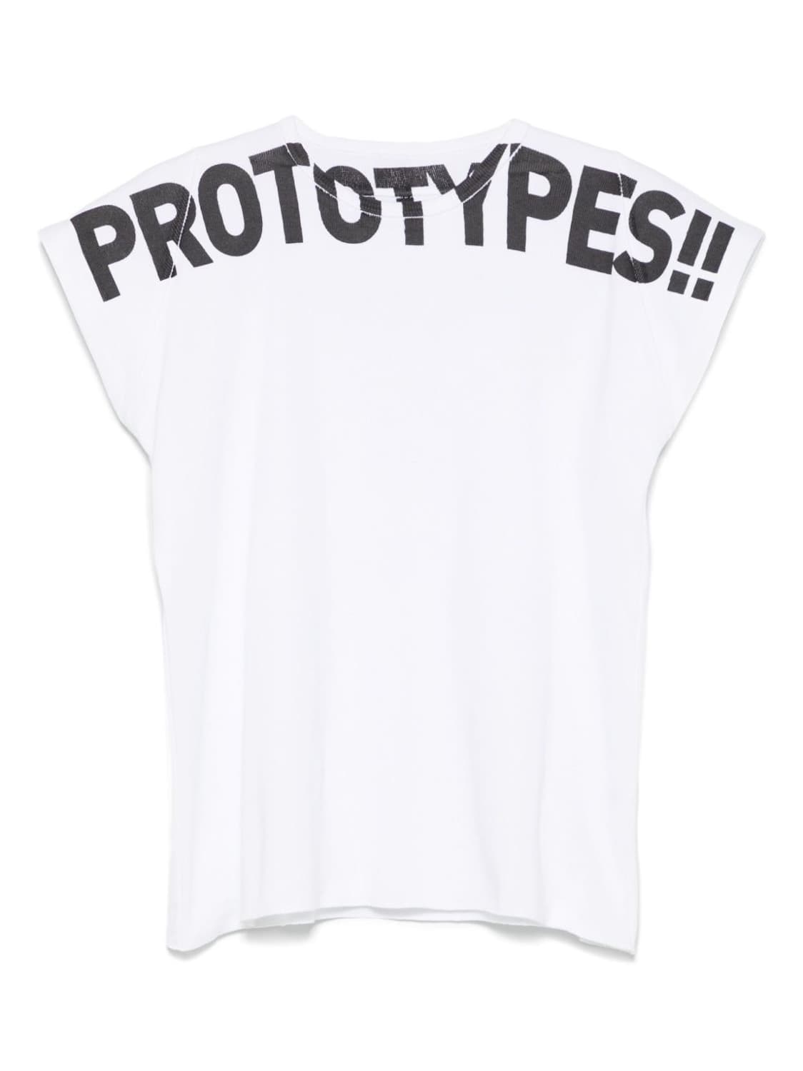 [L/XL] 프로토타입스 와플 머슬핏 티셔츠 화이트 상품이미지1