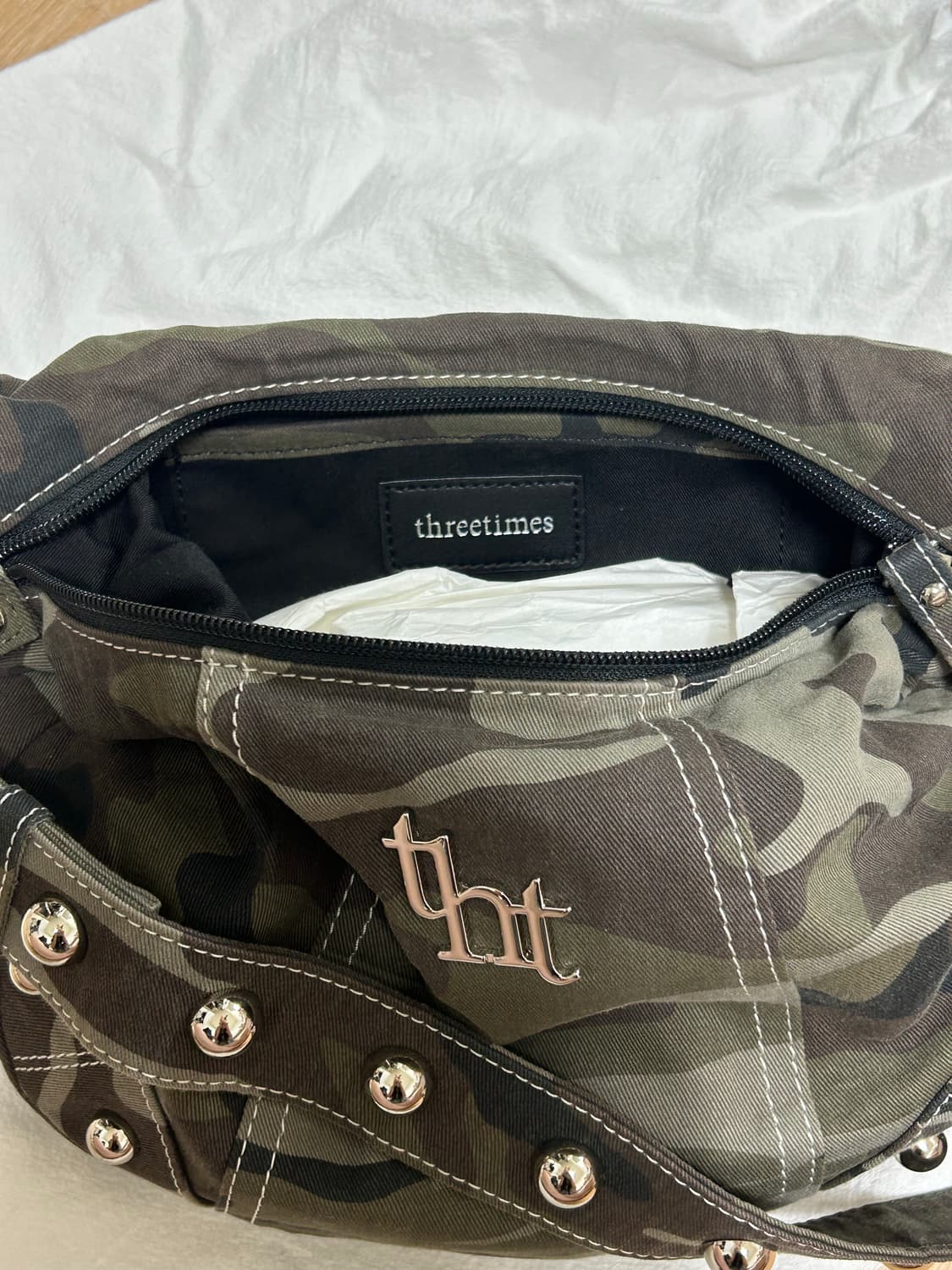 쓰리타임즈 조니 백 카모 상품이미지4