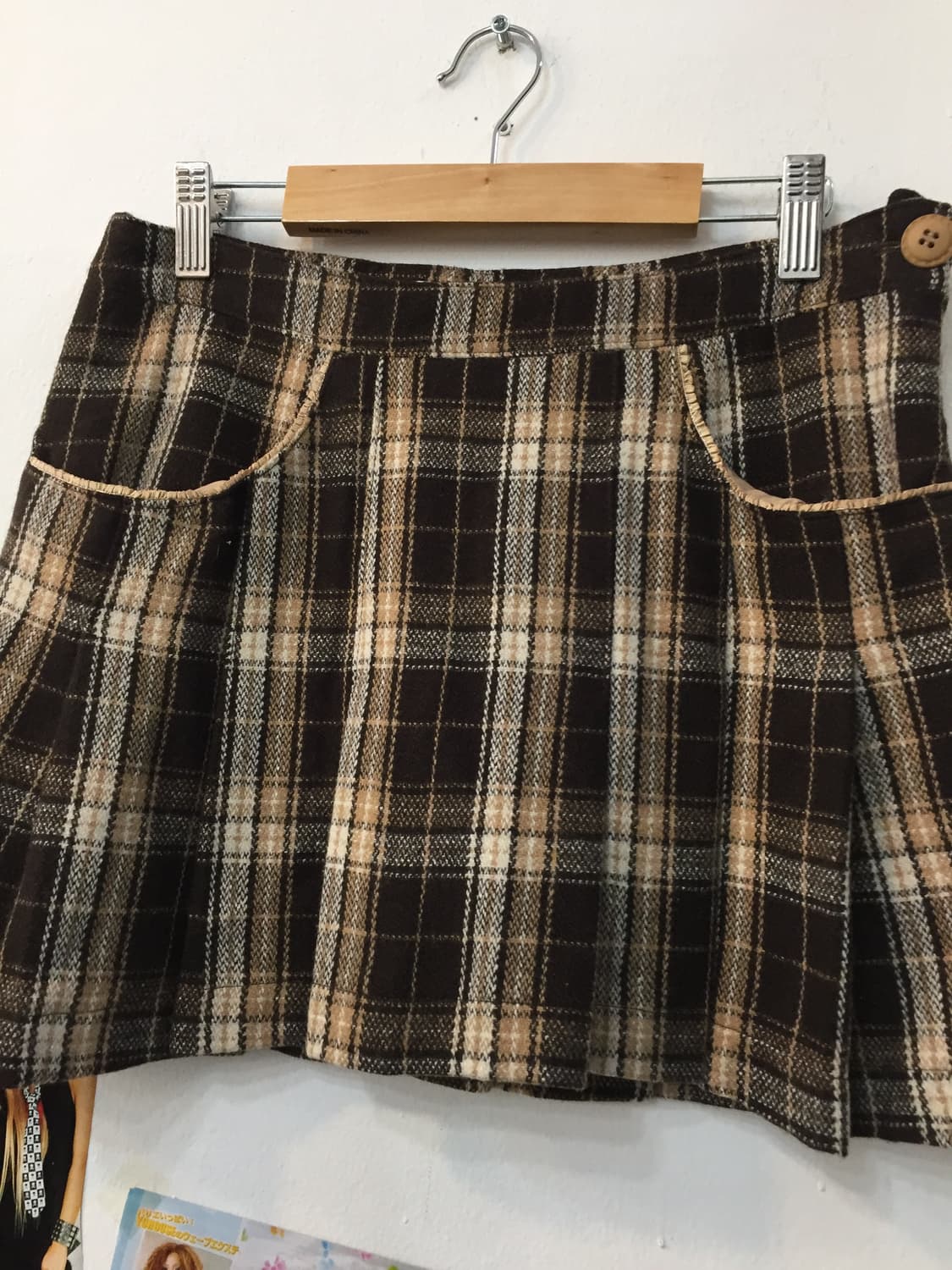 리즈리사 라떼 체크 미니 스커트 상품이미지2