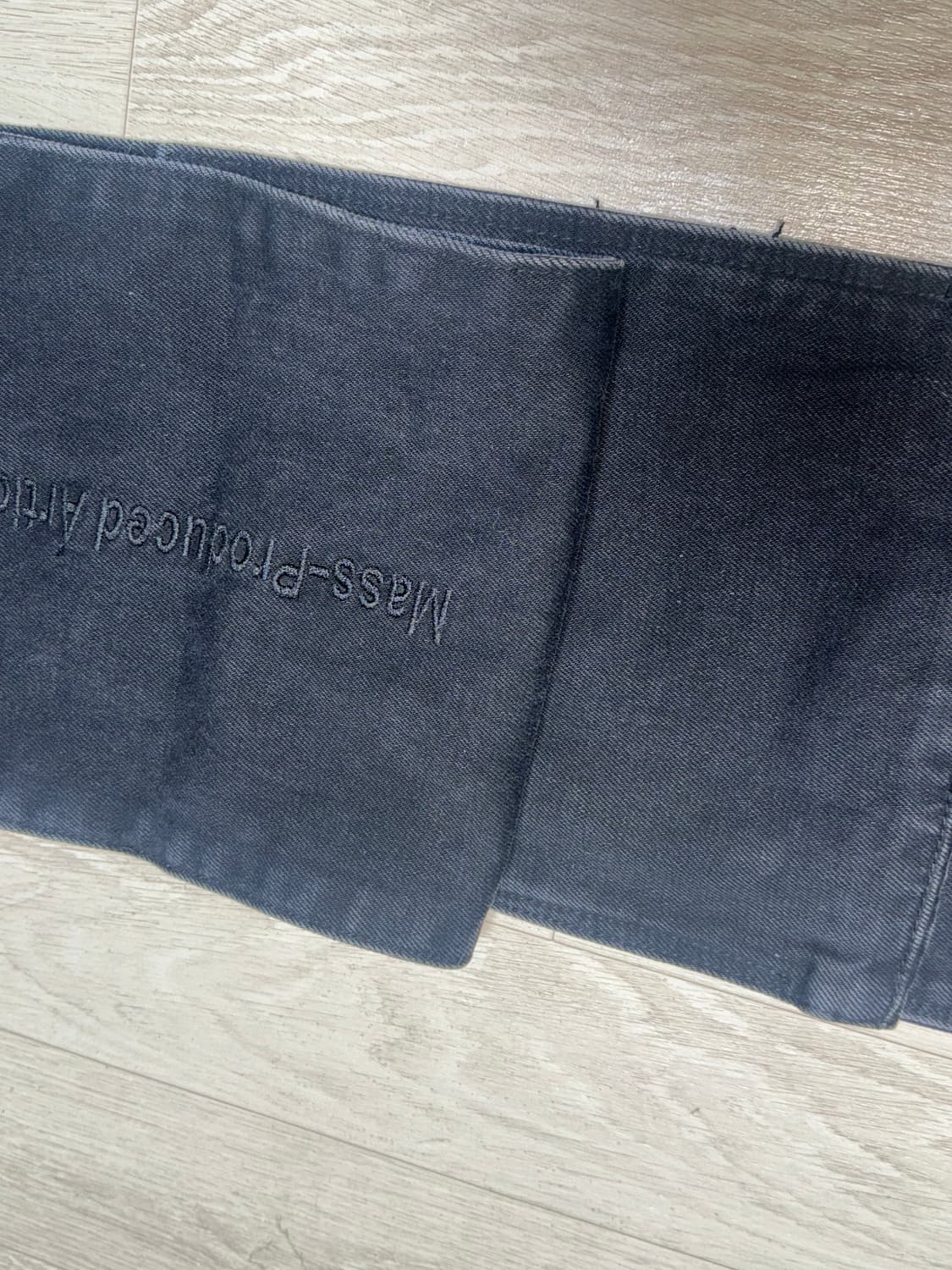 플라스틱 프로덕트 MPA 데님 머플러 블랙 상품이미지5