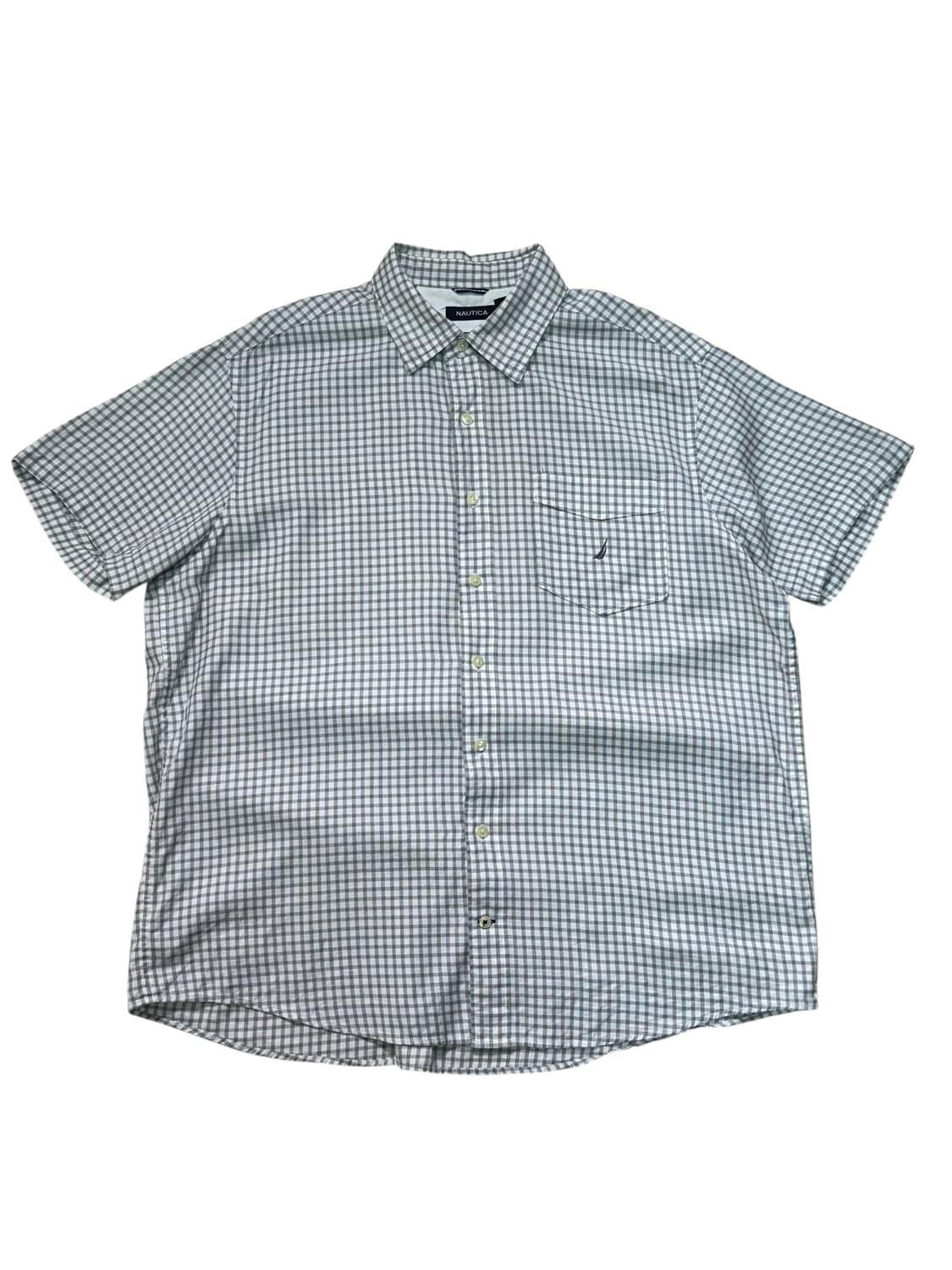 Nautica 노티카 깅엄 체크 반팔셔츠 상품이미지1