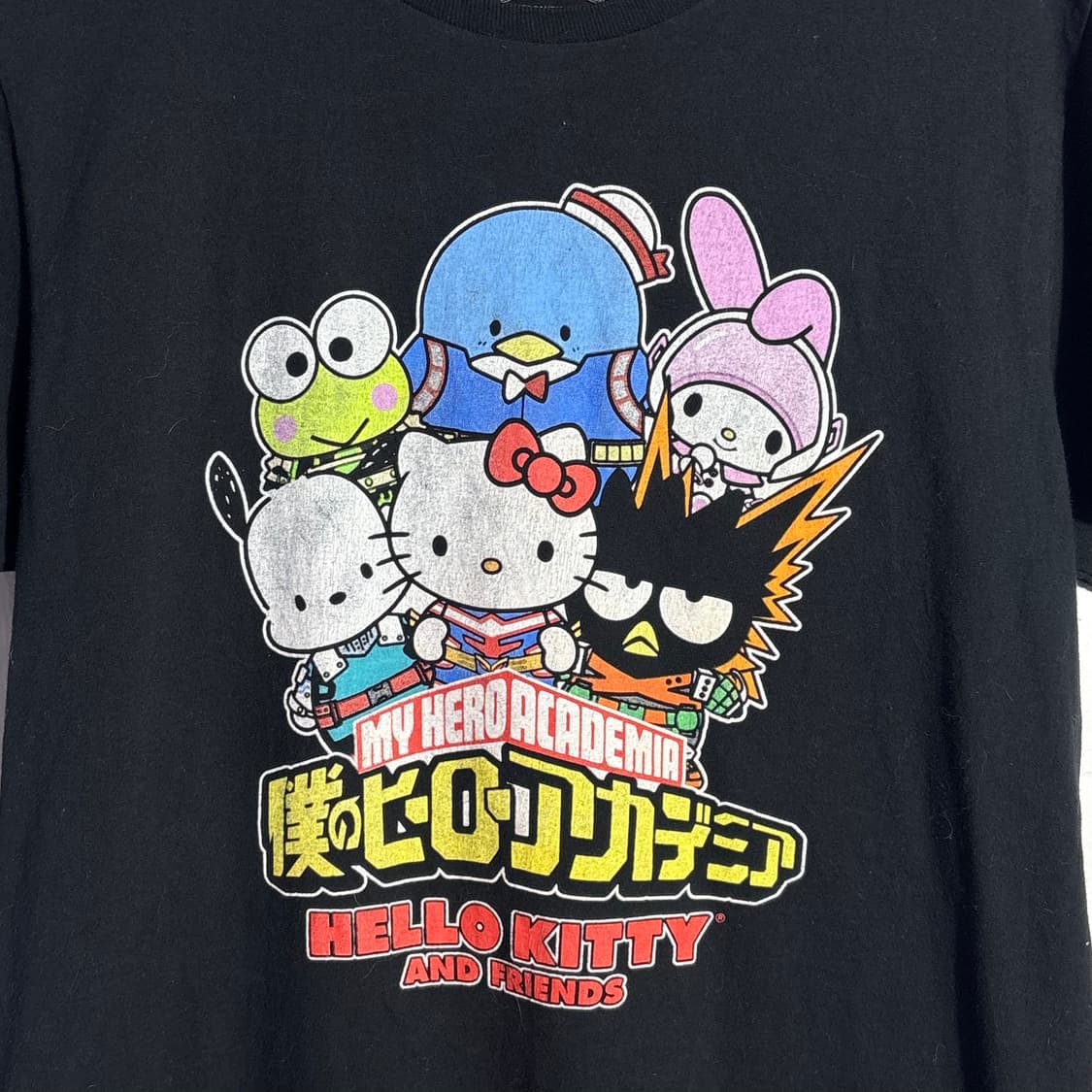 나의히어로아카데미아 산리오 콜라보 프린팅 반팔티 상품이미지2