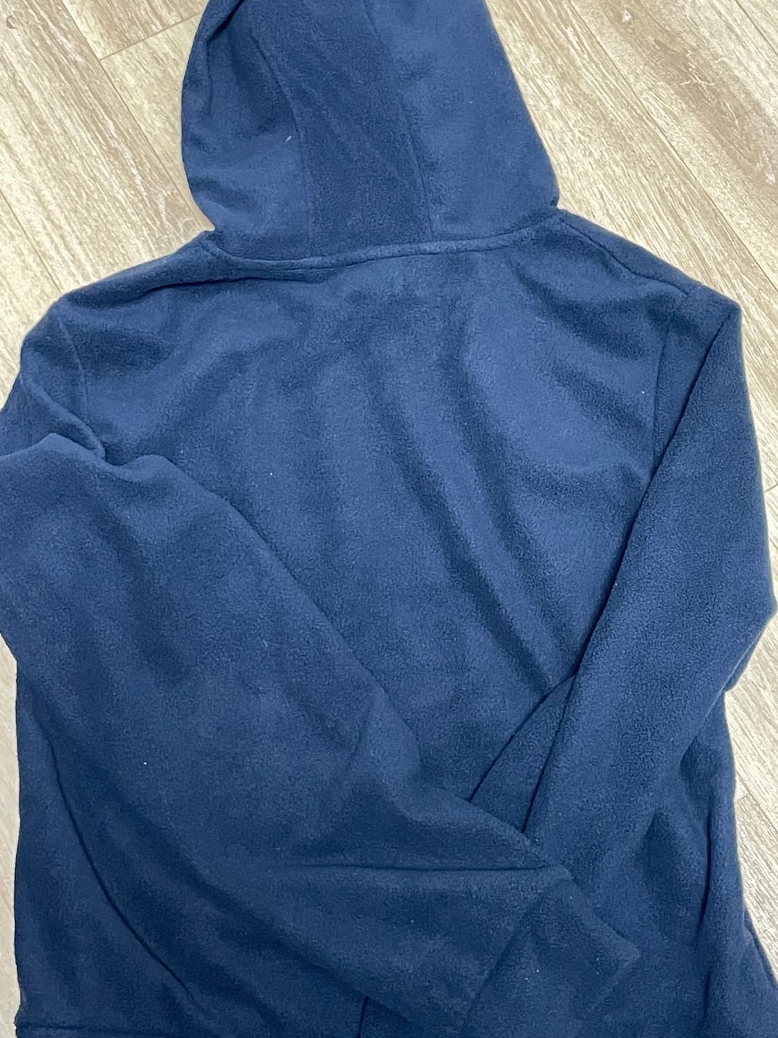 DOT SMALL LETTER FLEECE HOODIE [NAVY] 상품이미지2