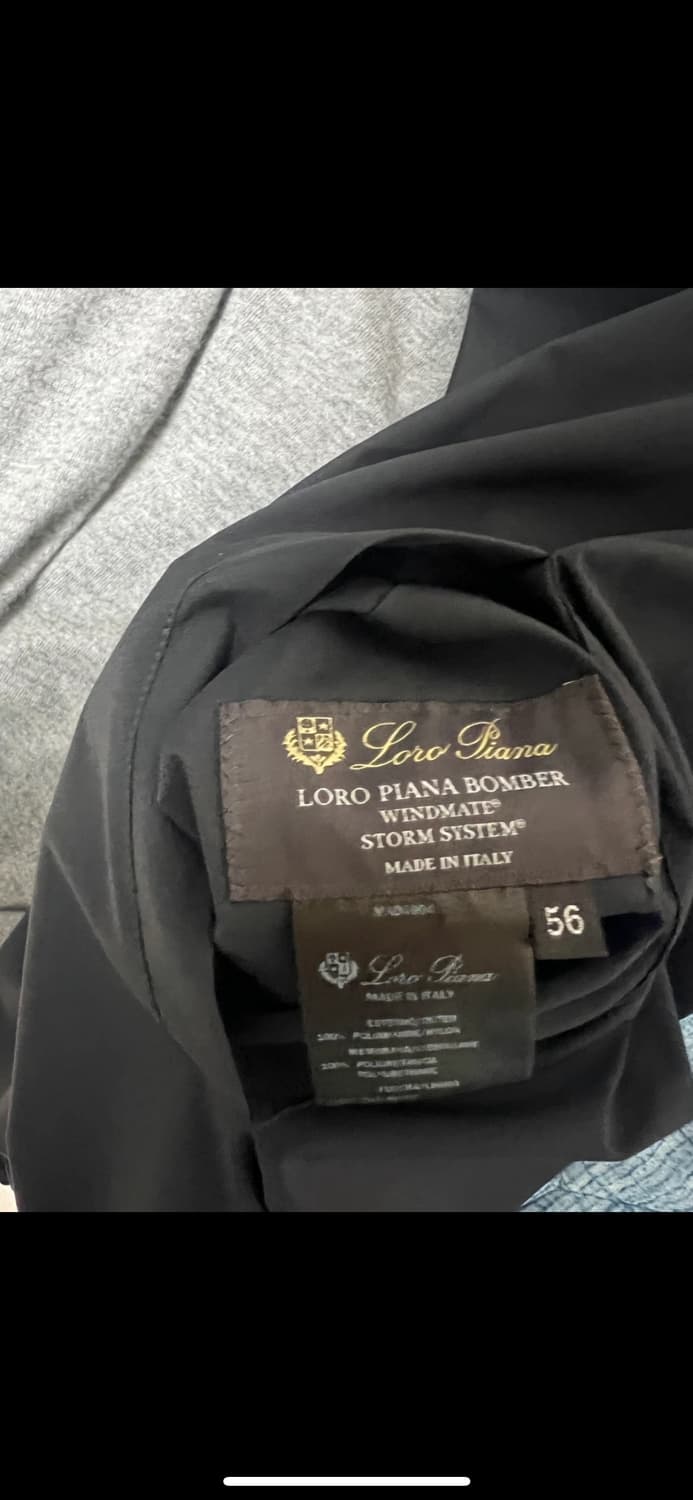 로로피아나 리버서블 양면 봄버 자켓 상품이미지2