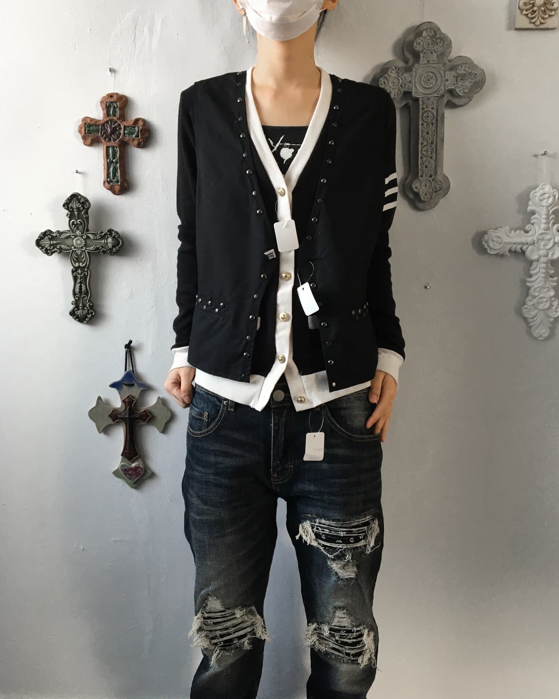 Stud point vest 상품이미지1