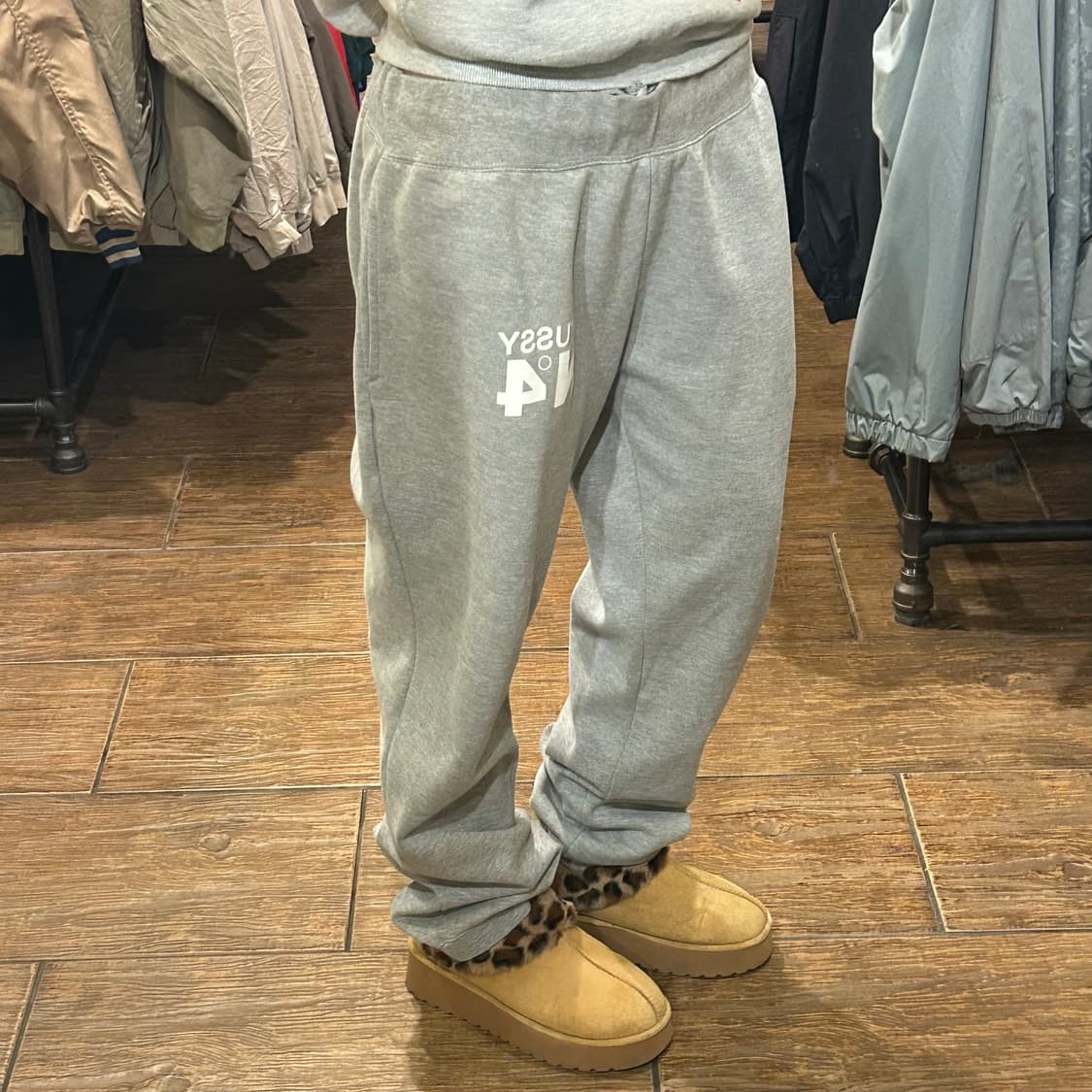 [HI]  스투시 조거 트레이닝 팬츠 그레이 상품이미지3