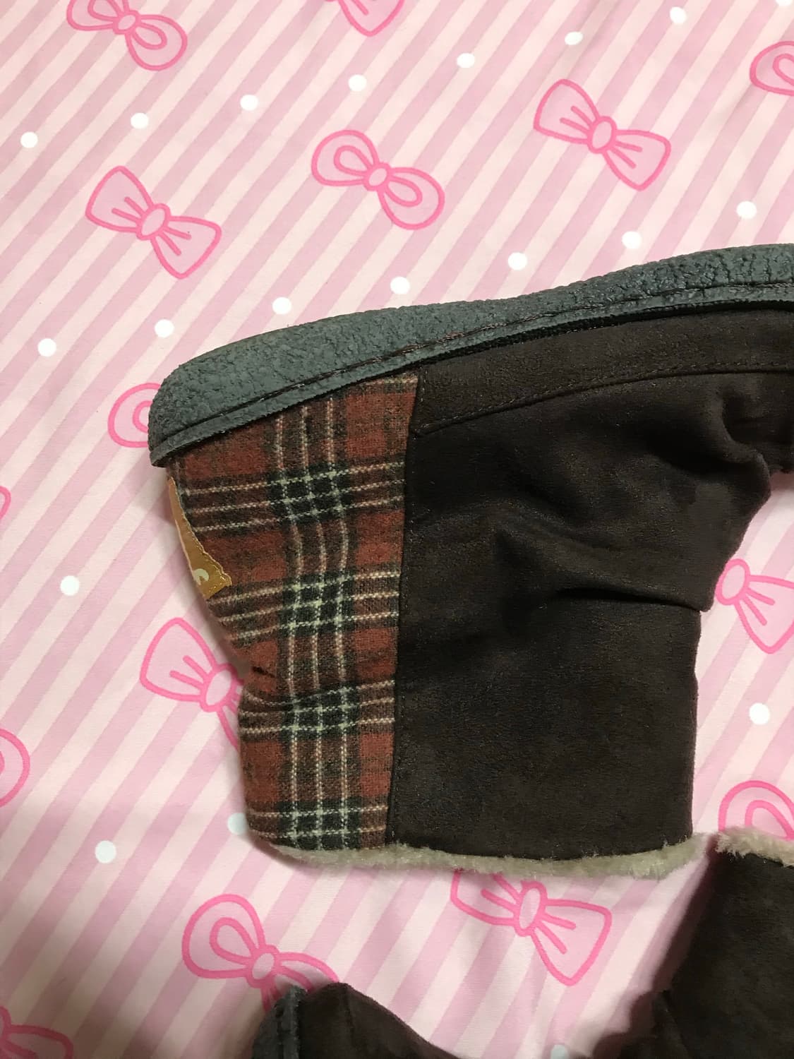 Moz 군밤 체크 셔링 부츠 모리신발 하구미신발 상품이미지3