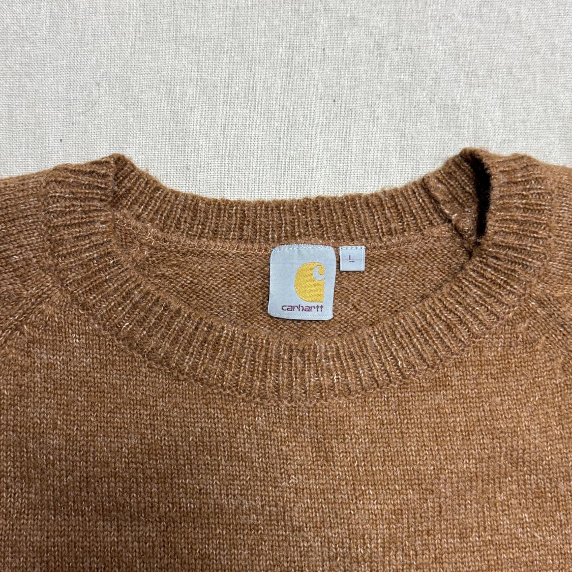 칼하트 90s USA 브라운 울 니트 L 상품이미지4