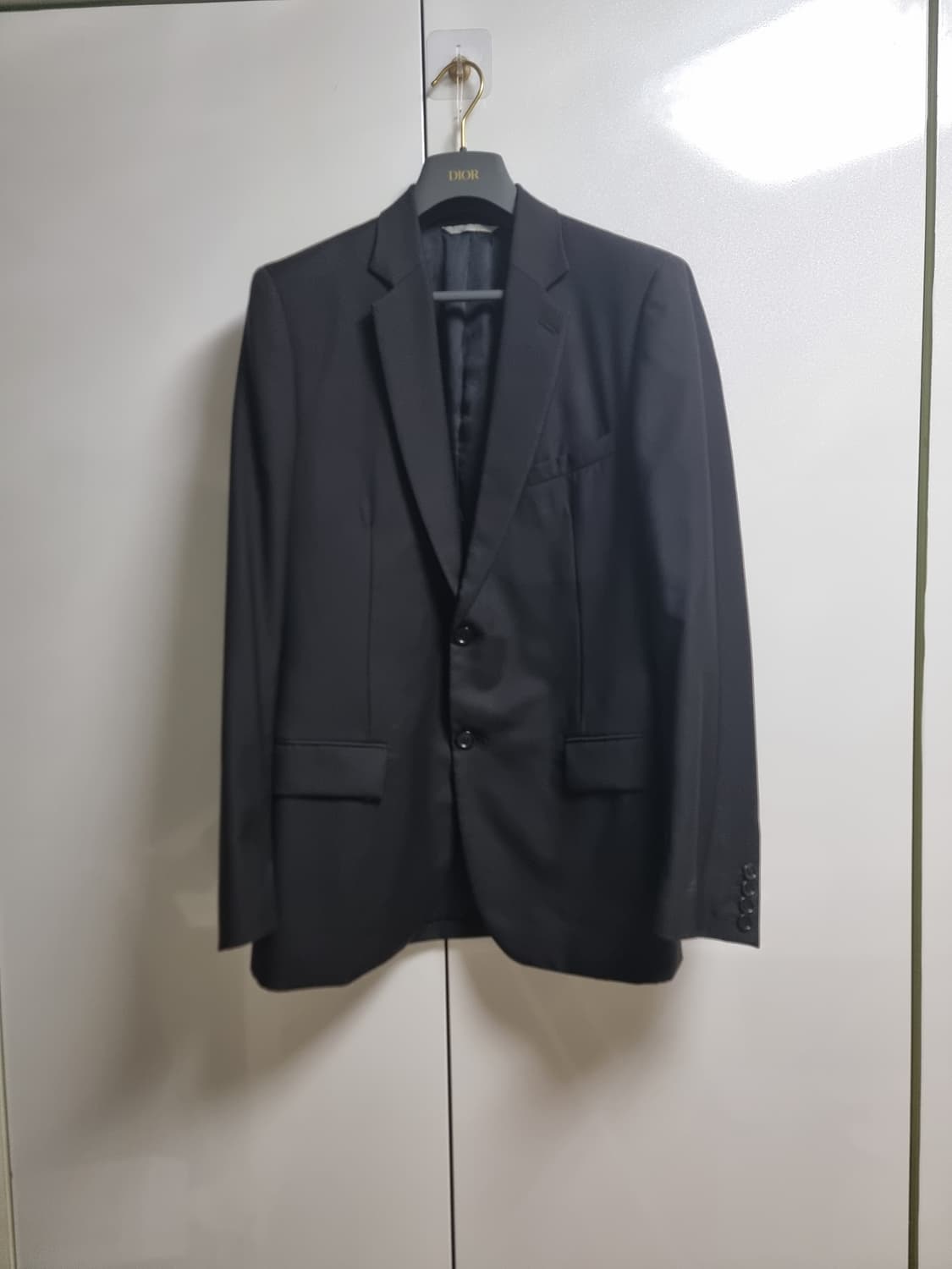 디올 블랙 시그니처 너치드라펠 블레이져 50사이즈 상품이미지3