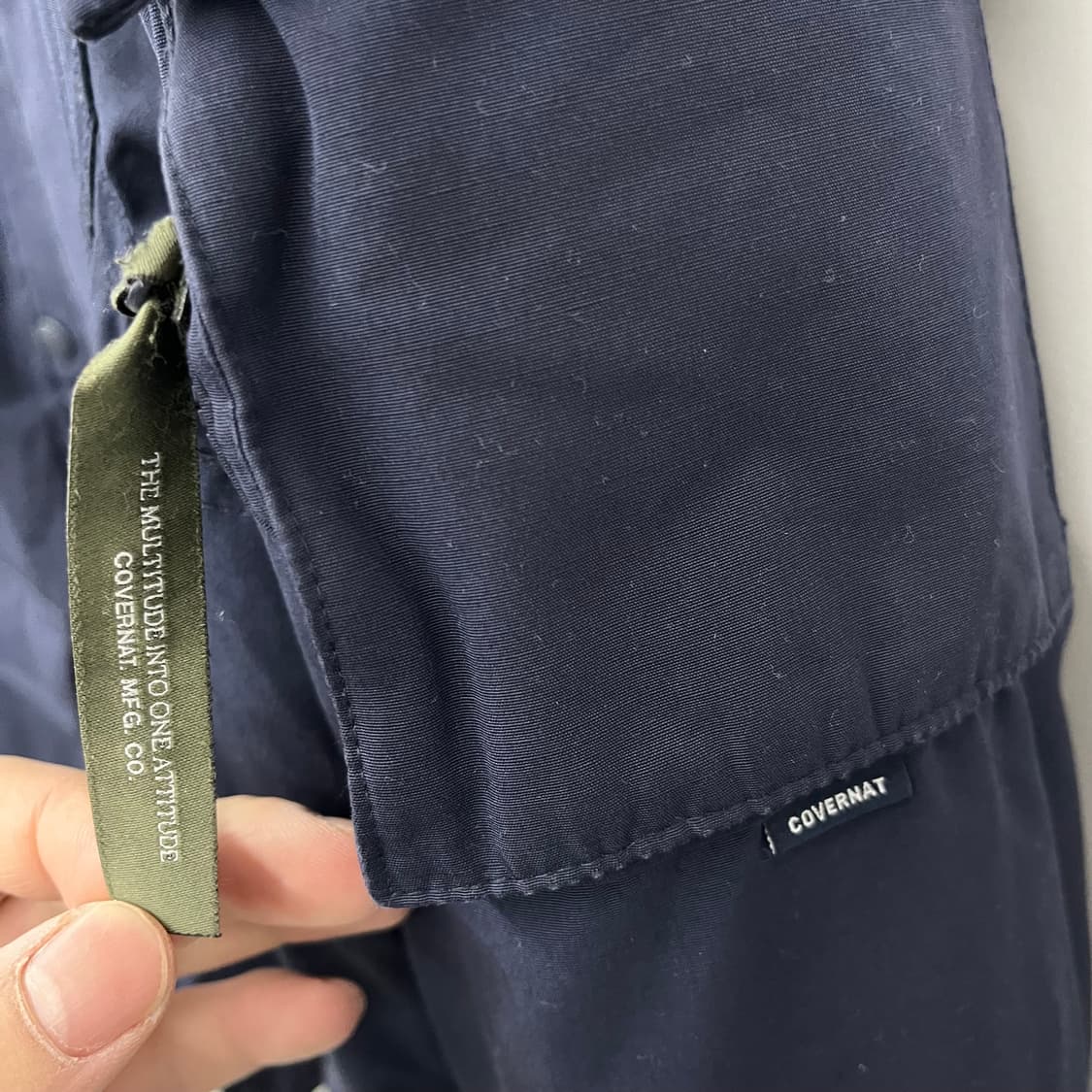 커버낫 네이비 후드 다운 패딩 자켓 남 XL 상품이미지3