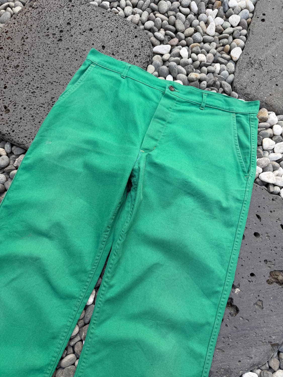 1980s GREEN FRENCH WORK PAINTER 프렌치워크팬츠 상품이미지5