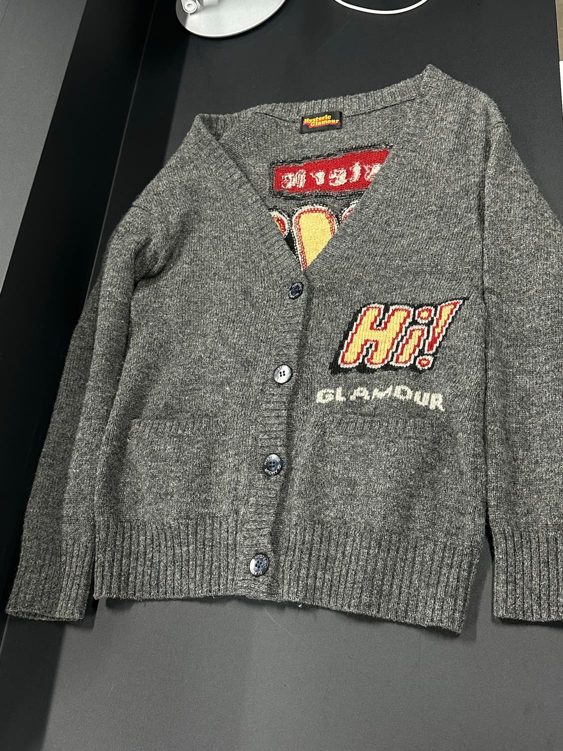 히스테릭 글래머 그레이 니트 가디건 상품이미지4